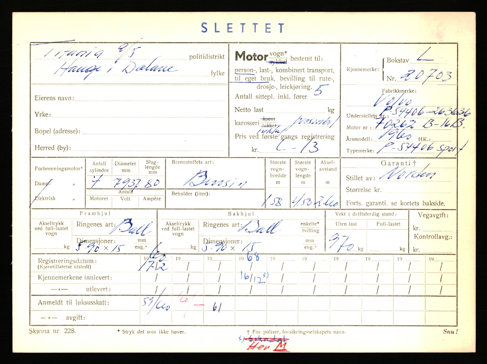 Stavanger trafikkstasjon, AV/SAST-A-101942/0/F/L0037: L-20500 - L-21499, 1930-1971, p. 729