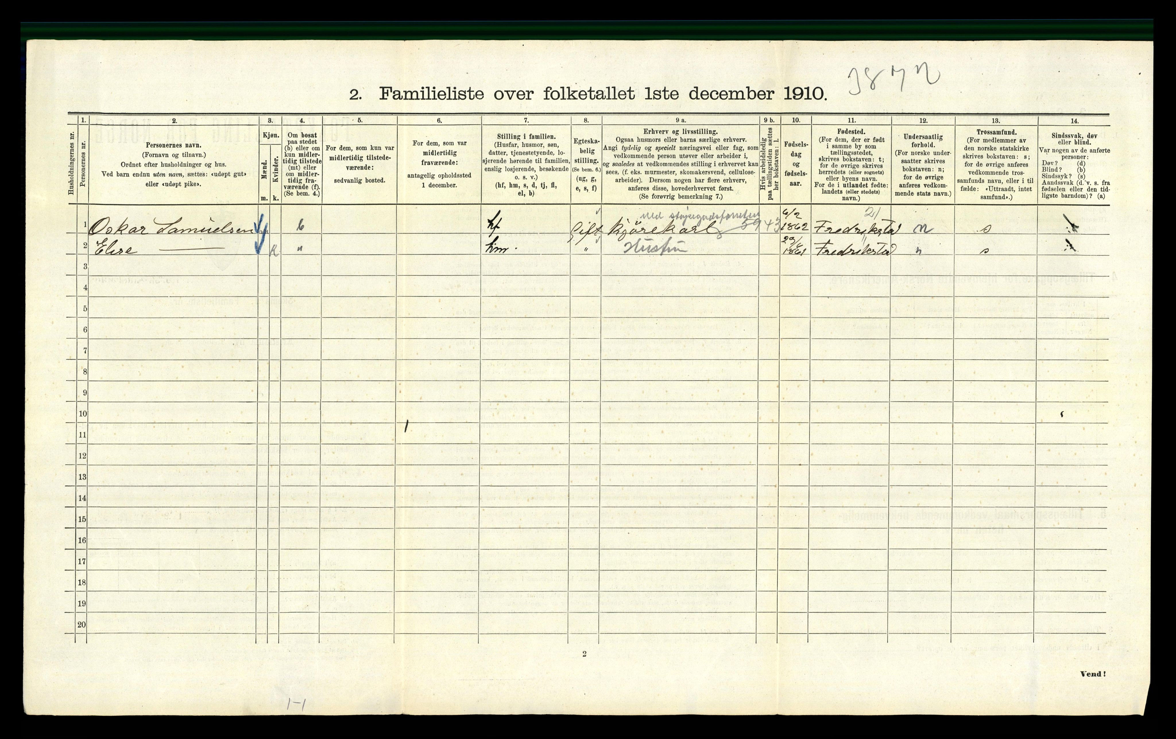 RA, 1910 census for Kristiania, 1910, p. 72048