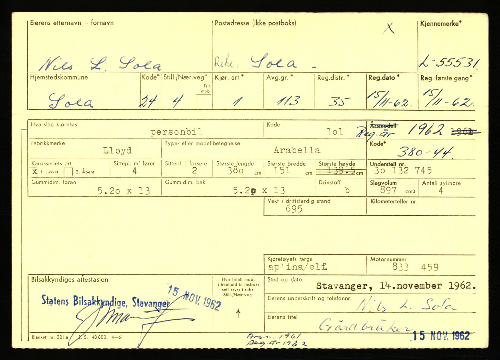 Stavanger trafikkstasjon, AV/SAST-A-101942/0/F/L0054: L-54200 - L-55699, 1930-1971, p. 2509