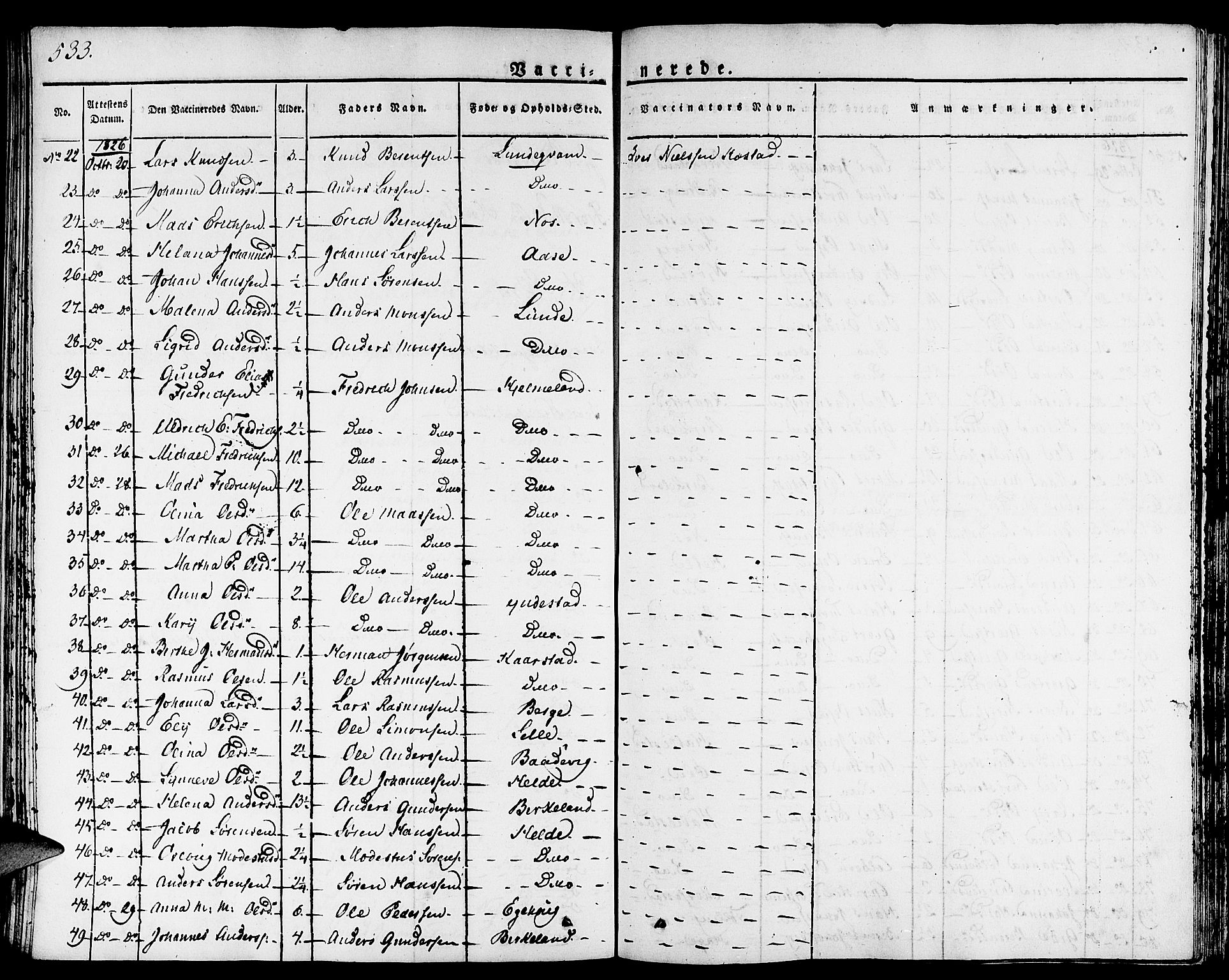 Gaular sokneprestembete, AV/SAB-A-80001/H/Haa: Parish register (official) no. A 3, 1821-1840, p. 533