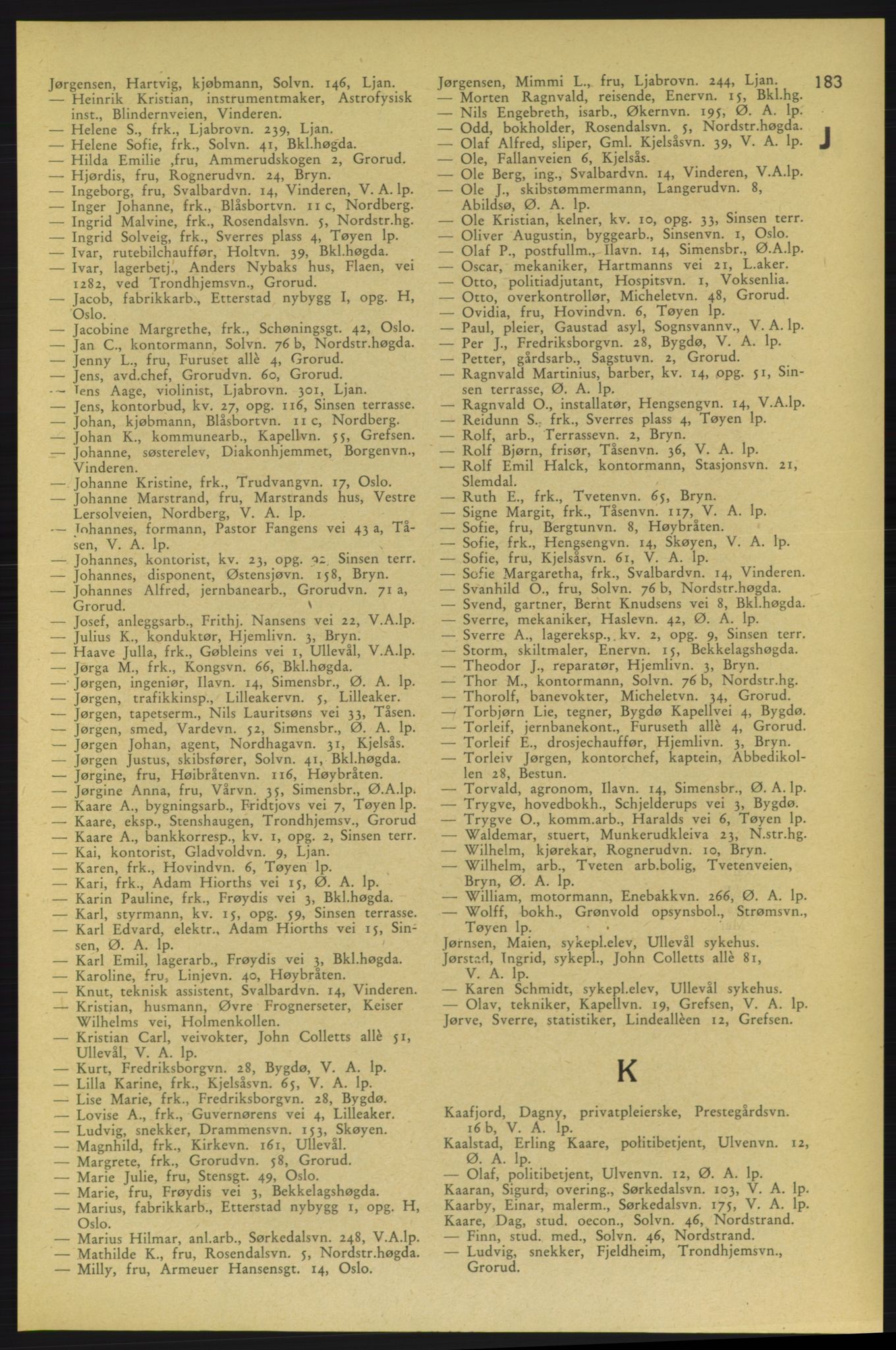 Aker adressebok/adressekalender, PUBL/001/A/006: Aker adressebok, 1937-1938, p. 183