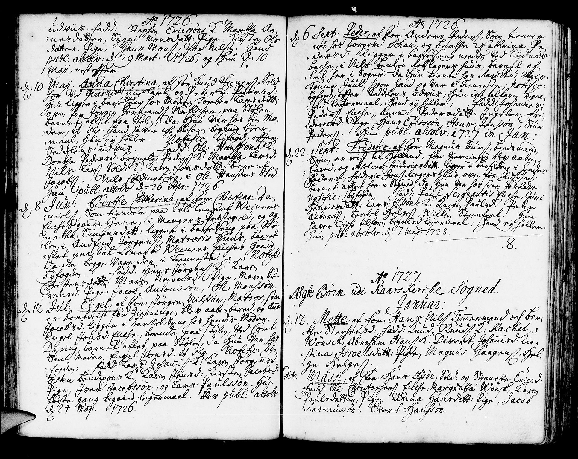 Korskirken sokneprestembete, SAB/A-76101/H/Haa/L0004: Parish register (official) no. A 4, 1720-1750, p. 69