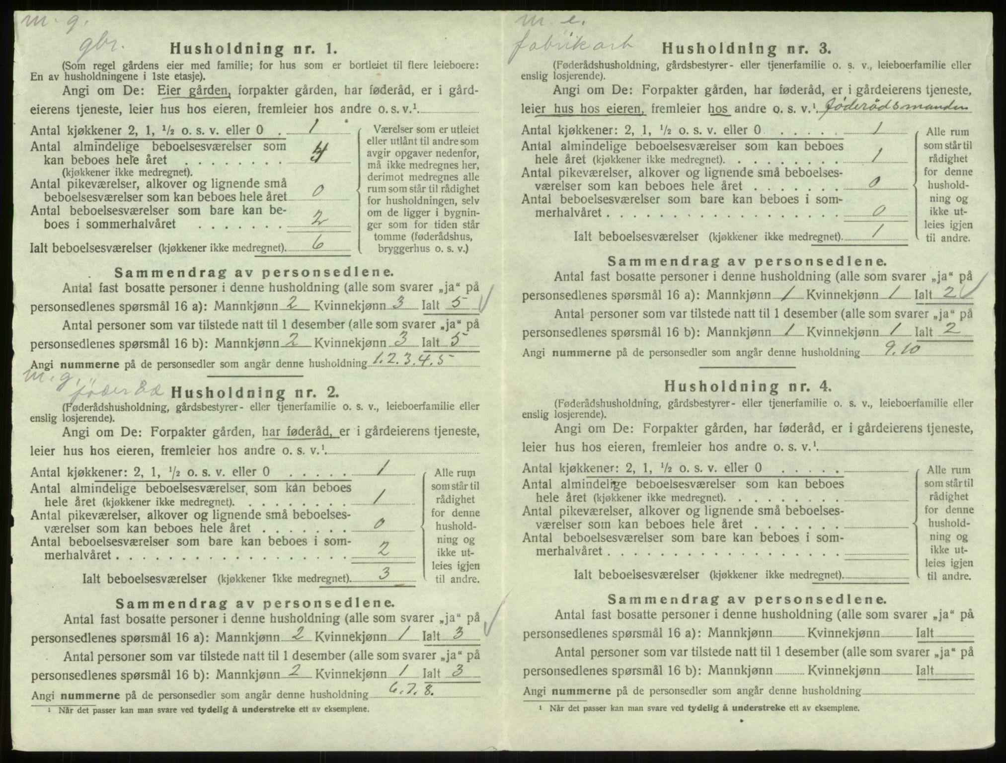 SAB, 1920 census for Åsane, 1920, p. 248