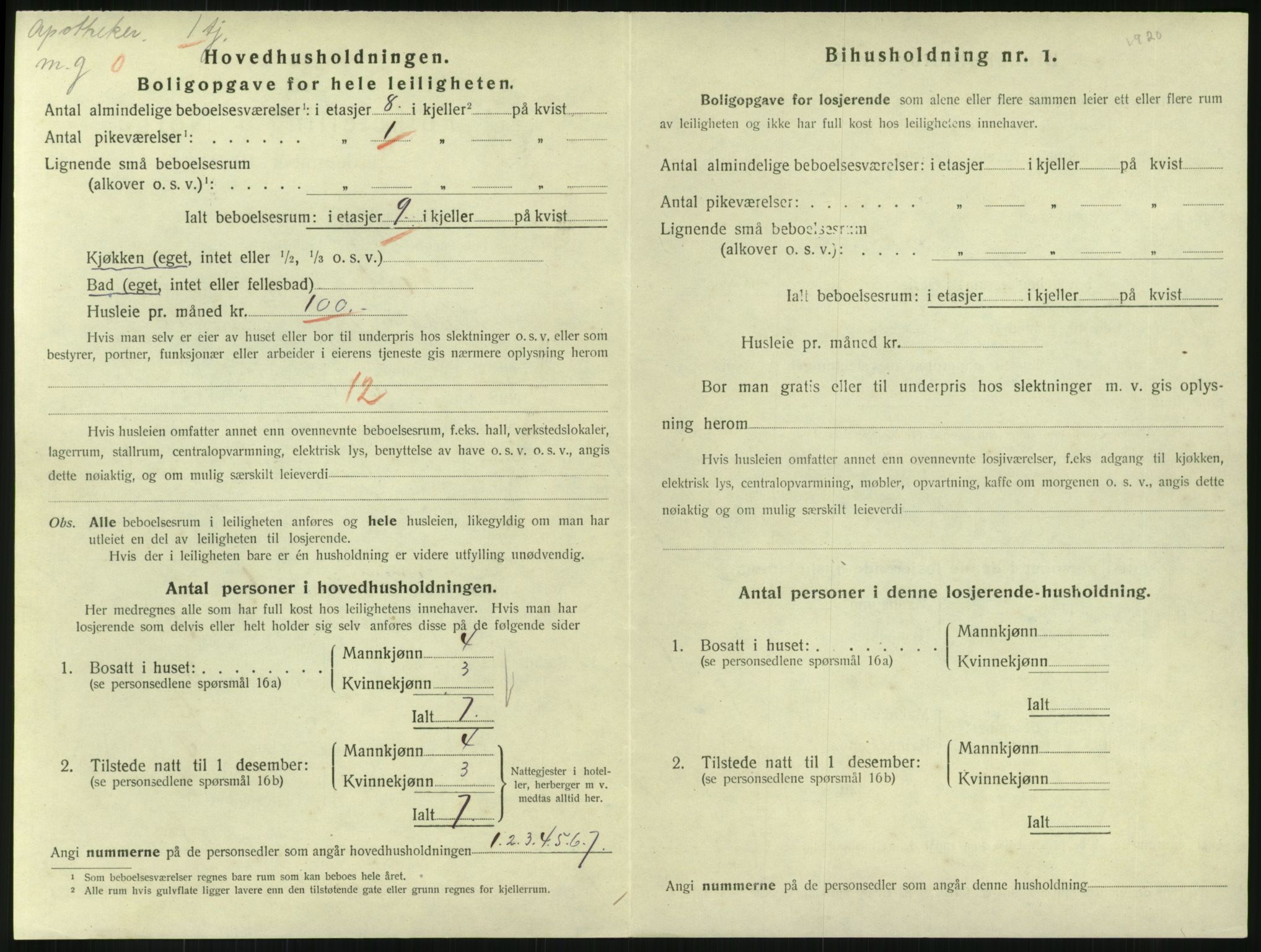 SAKO, 1920 census for Horten, 1920, p. 3132