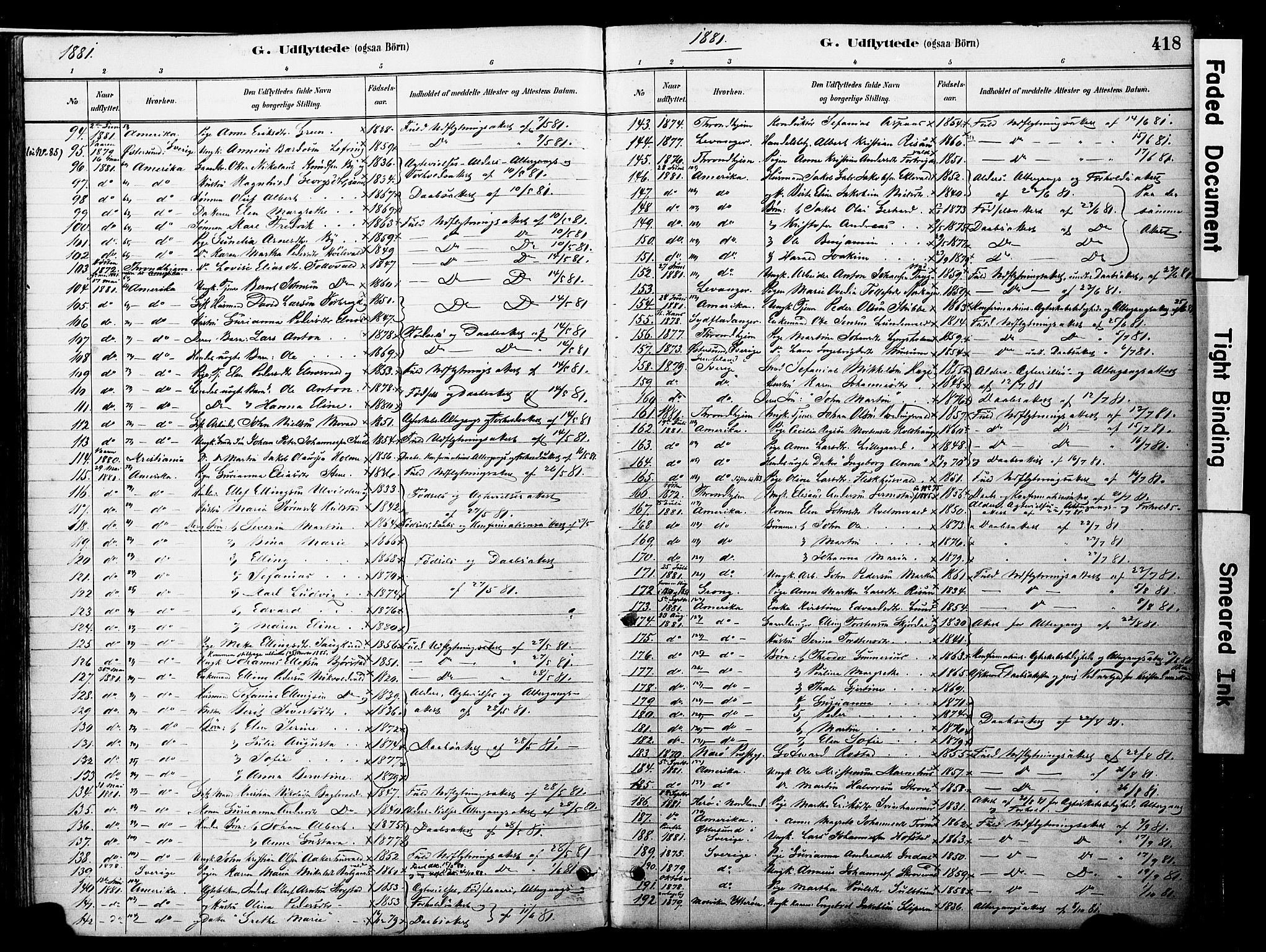 Ministerialprotokoller, klokkerbøker og fødselsregistre - Nord-Trøndelag, SAT/A-1458/723/L0244: Parish register (official) no. 723A13, 1881-1899, p. 418