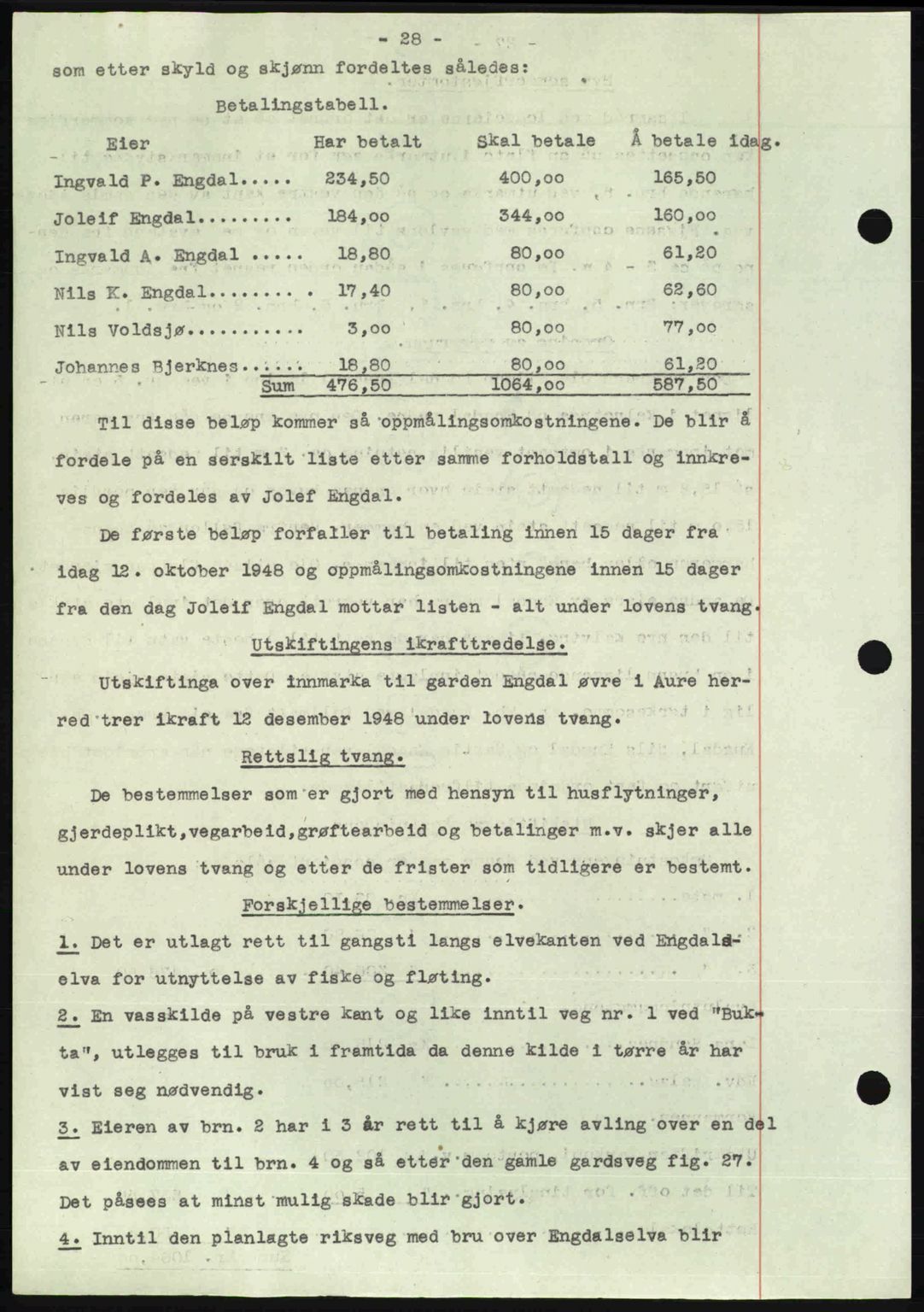 Nordmøre sorenskriveri, AV/SAT-A-4132/1/2/2Ca: Mortgage book no. A110, 1948-1949, Diary no: : 499/1949