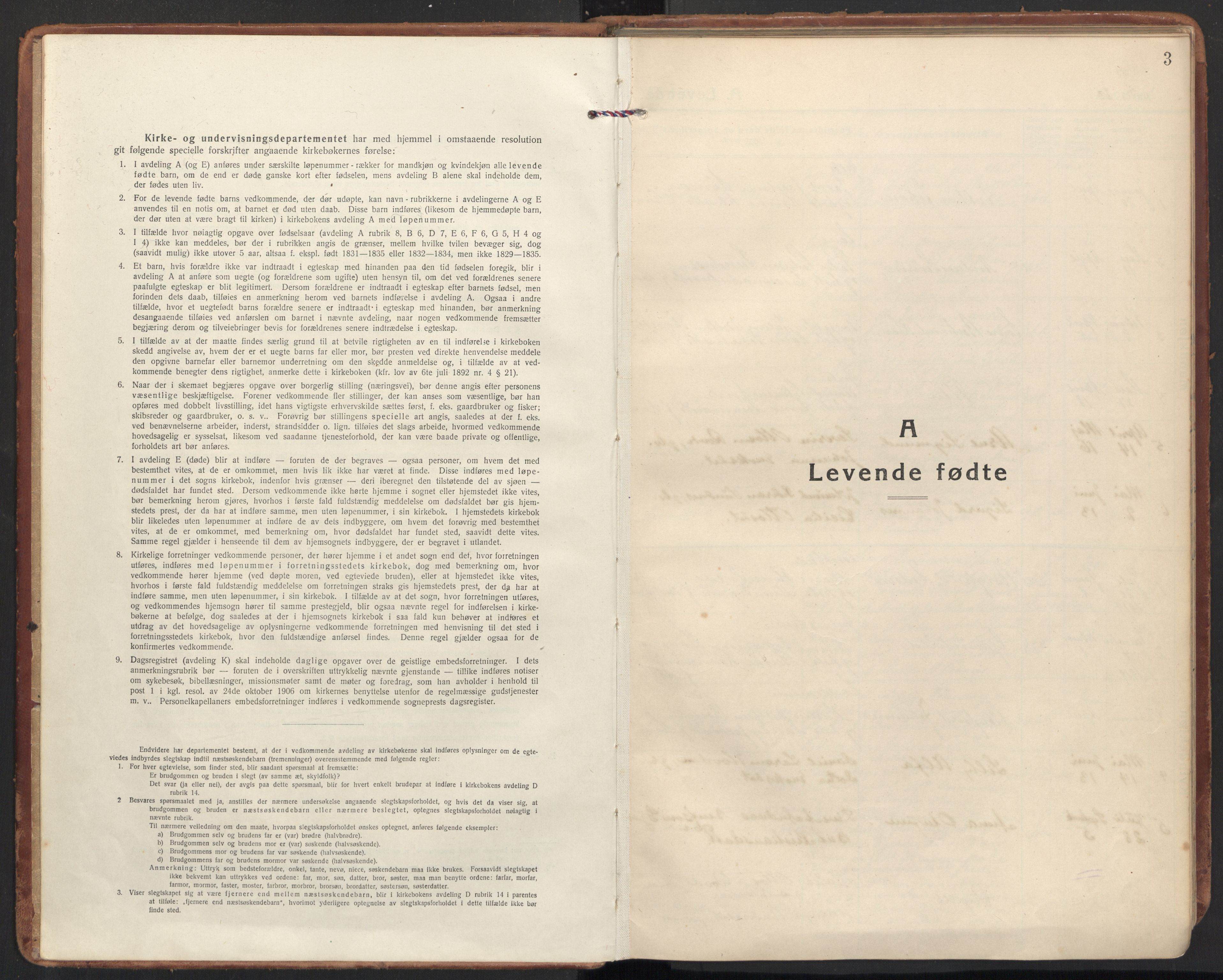 Ministerialprotokoller, klokkerbøker og fødselsregistre - Møre og Romsdal, SAT/A-1454/504/L0058: Parish register (official) no. 504A05, 1920-1940, p. 3