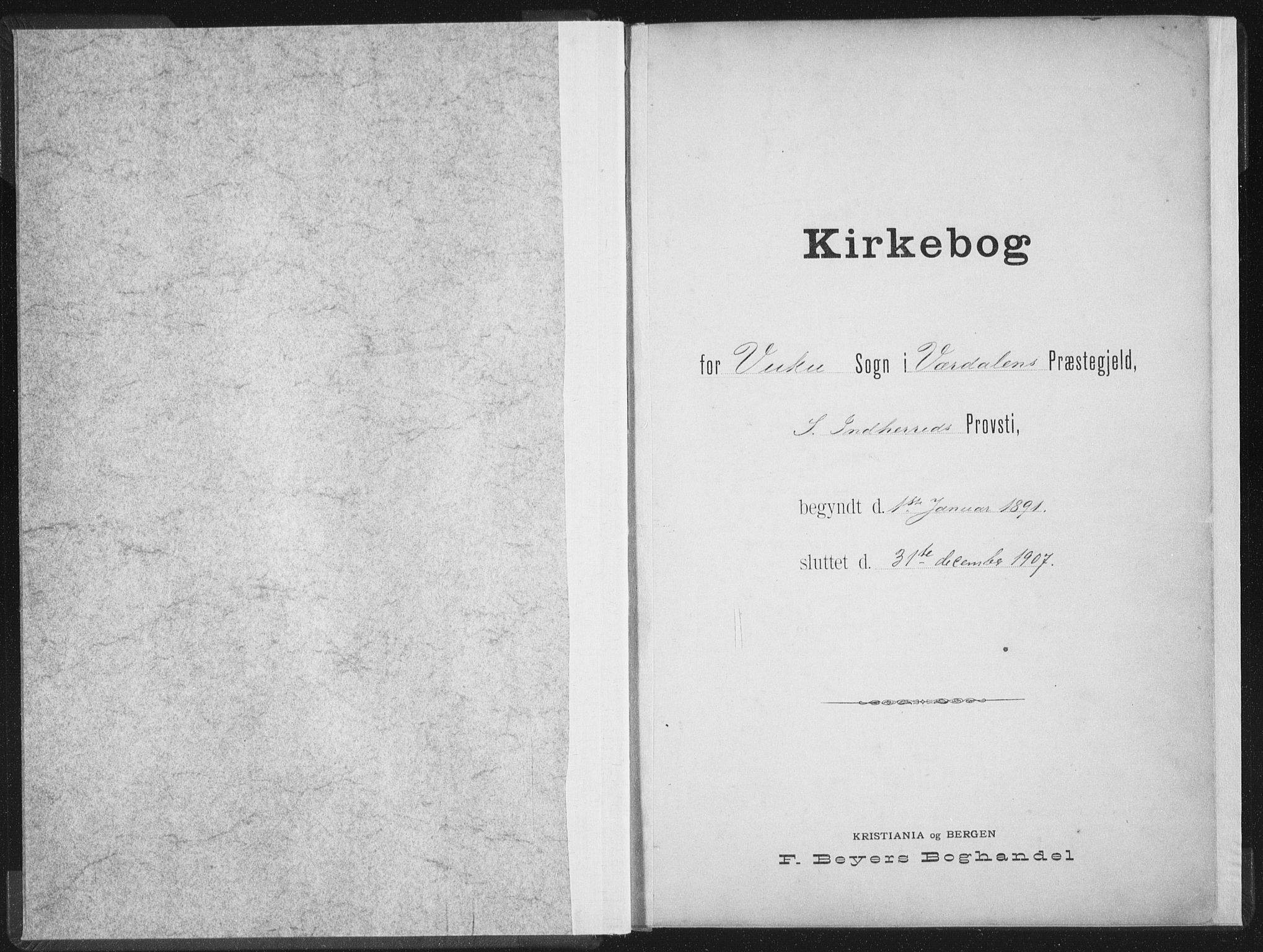 Ministerialprotokoller, klokkerbøker og fødselsregistre - Nord-Trøndelag, SAT/A-1458/724/L0263: Parish register (official) no. 724A01, 1891-1907
