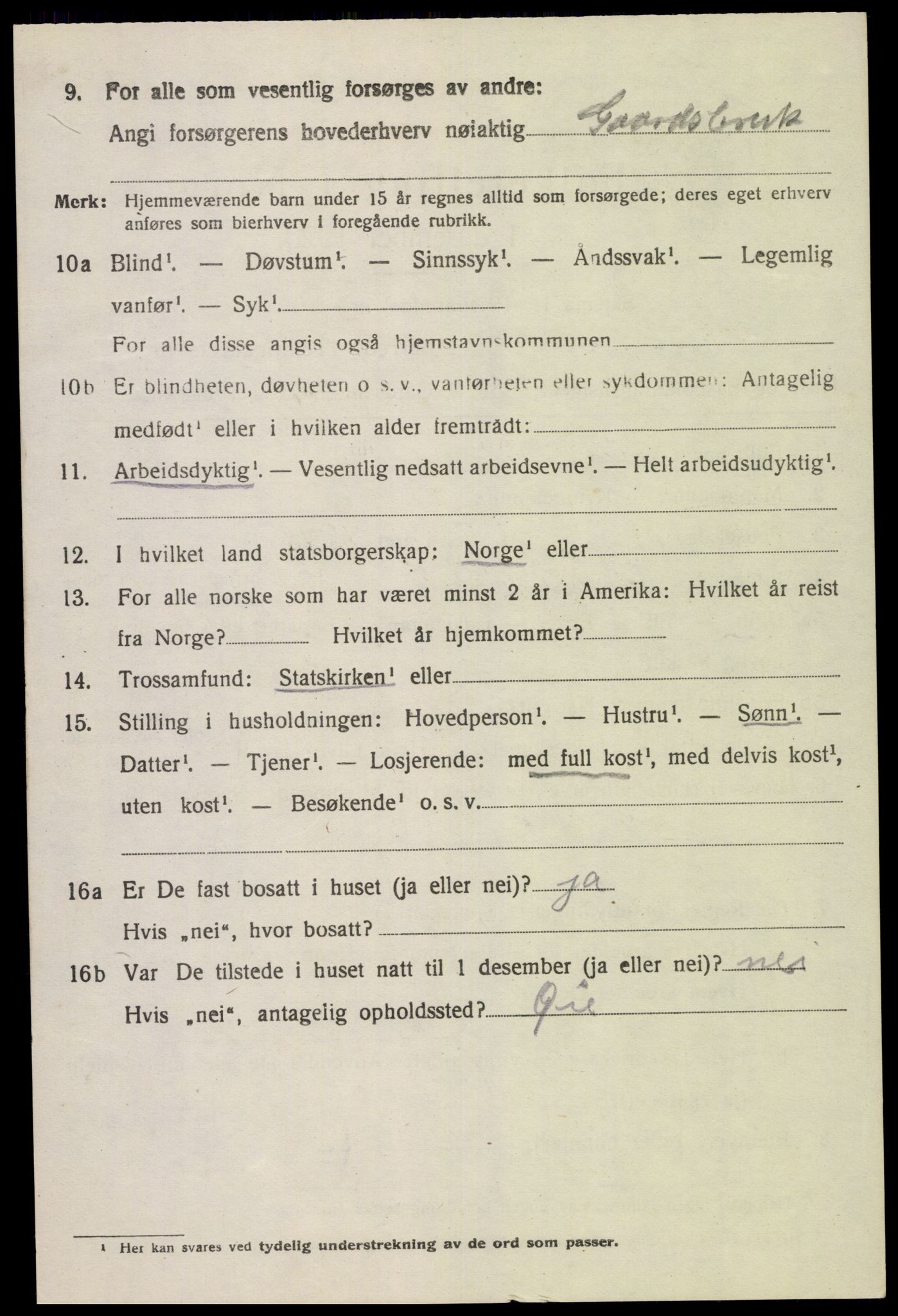 SAK, 1920 census for Kvinesdal, 1920, p. 1970