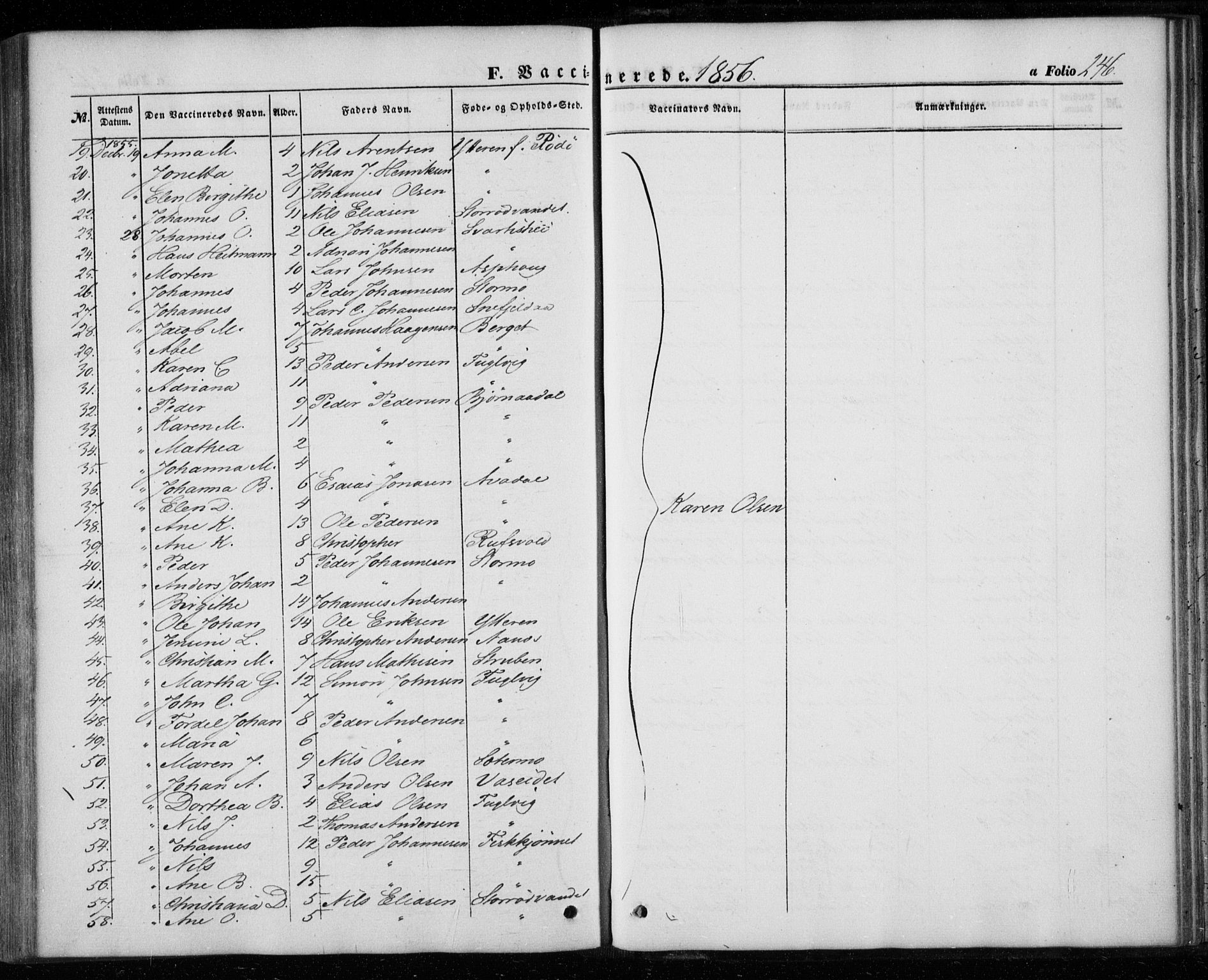 Ministerialprotokoller, klokkerbøker og fødselsregistre - Nordland, AV/SAT-A-1459/827/L0392: Parish register (official) no. 827A04, 1853-1866, p. 246