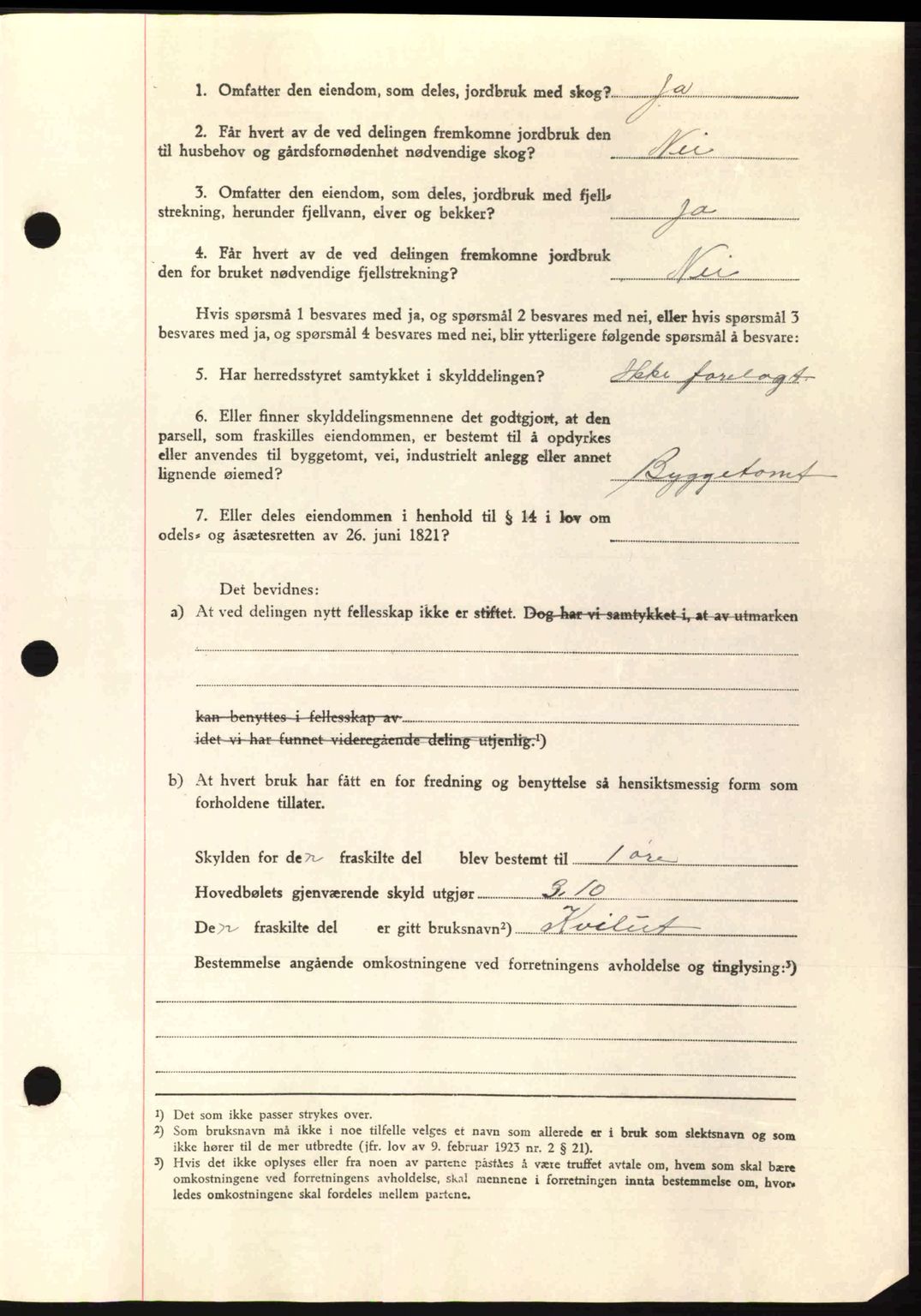 Romsdal sorenskriveri, AV/SAT-A-4149/1/2/2C: Mortgage book no. A10, 1941-1941, Diary no: : 1555/1941