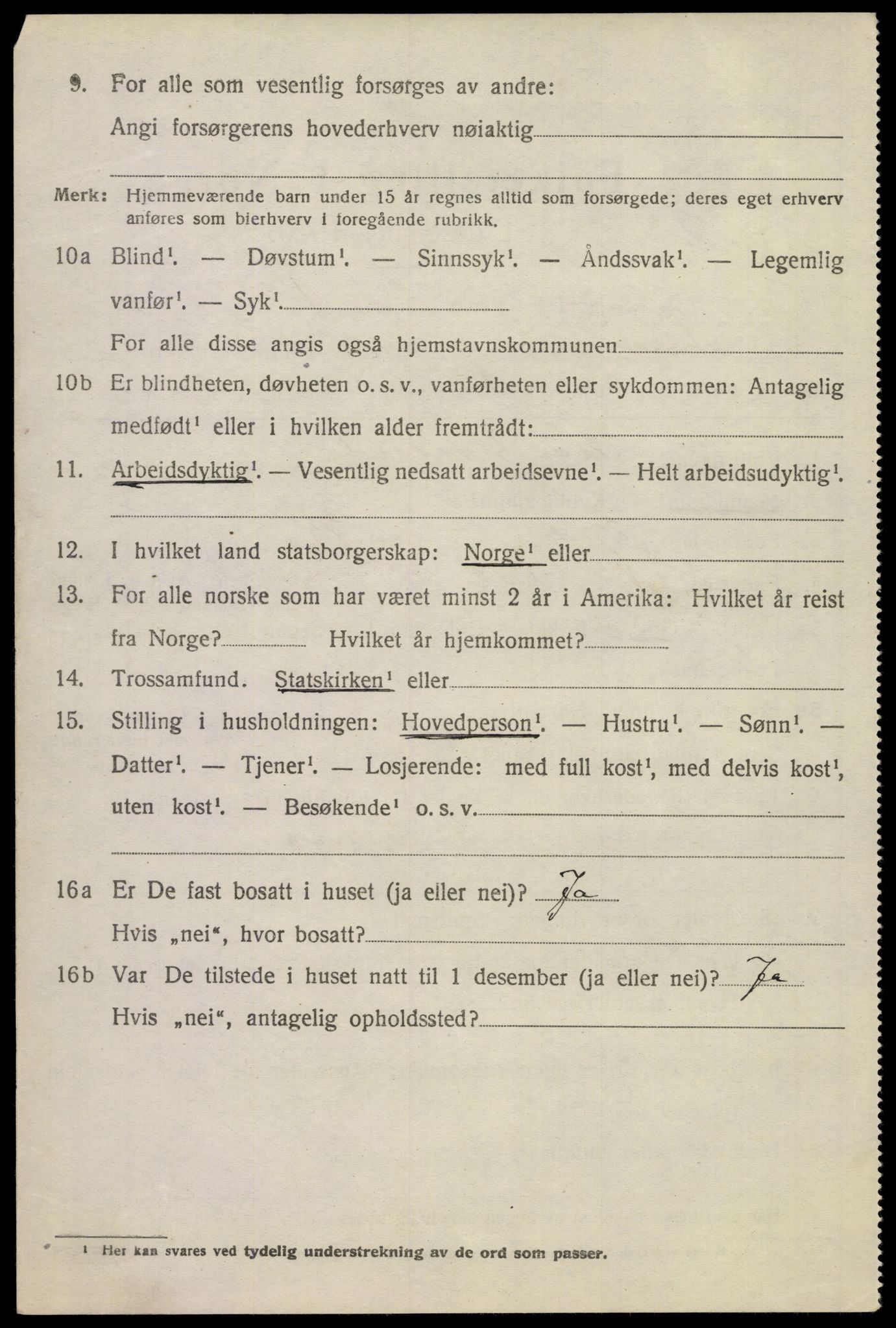 SAKO, 1920 census for Sem, 1920, p. 5262