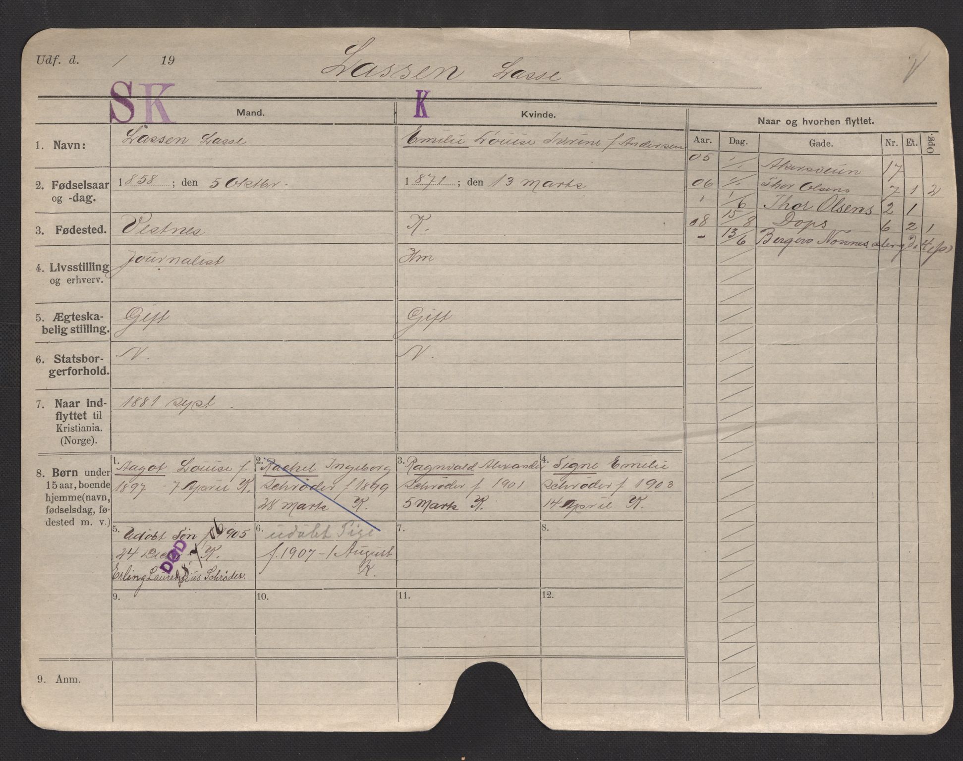Oslo folkeregister, Registerkort, AV/SAO-A-11715/F/Fa/Fac/L0007: Menn, 1906-1914, p. 9a