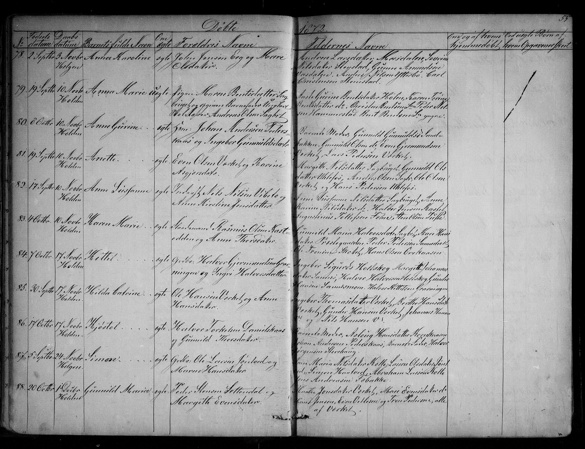 Holla kirkebøker, AV/SAKO-A-272/G/Ga/L0004: Parish register (copy) no. I 4, 1867-1890, p. 55