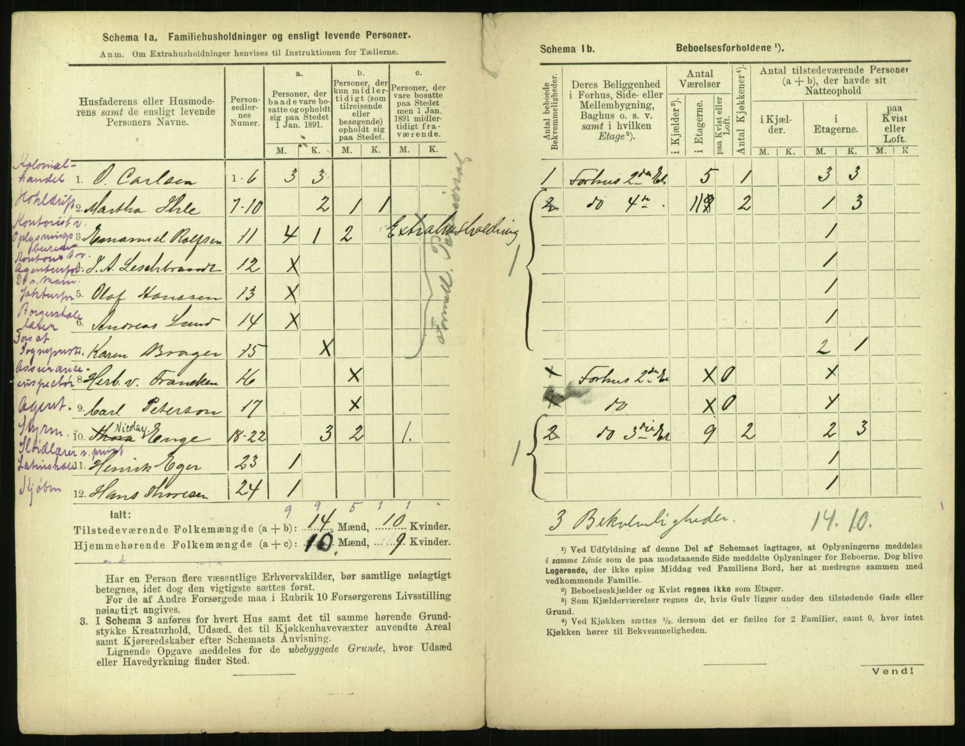 RA, 1891 census for 0301 Kristiania, 1891, p. 5969