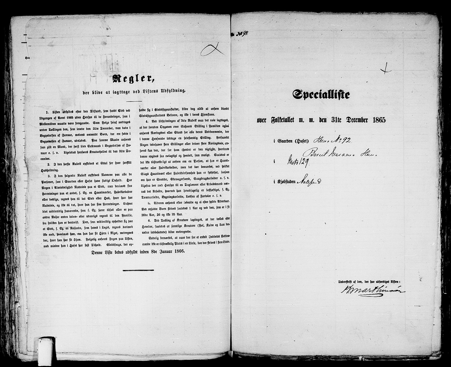 RA, 1865 census for Ålesund, 1865, p. 211