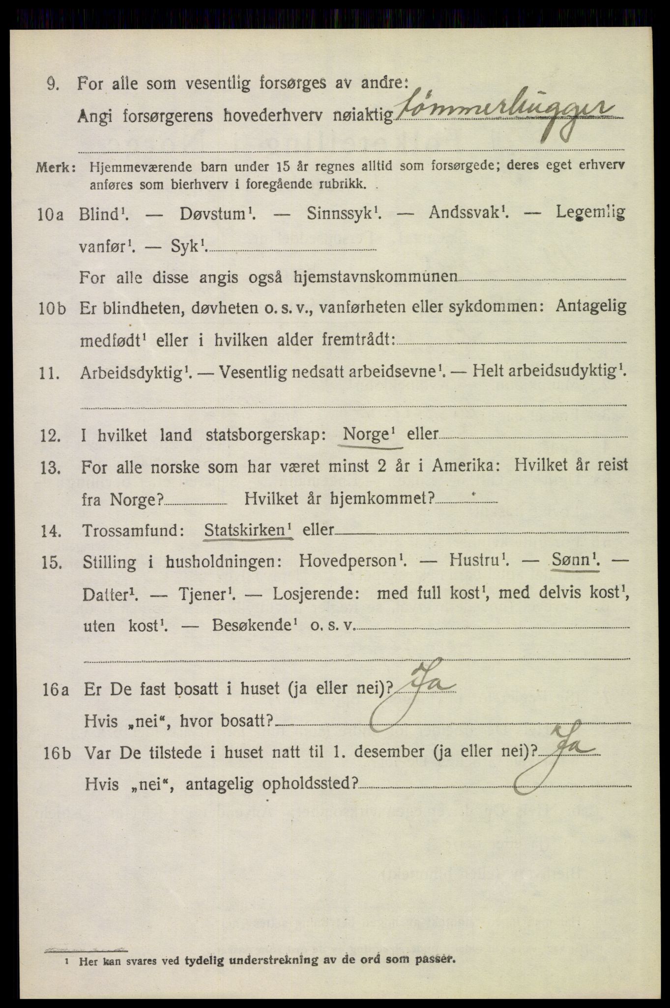 SAH, 1920 census for Brandval, 1920, p. 8837