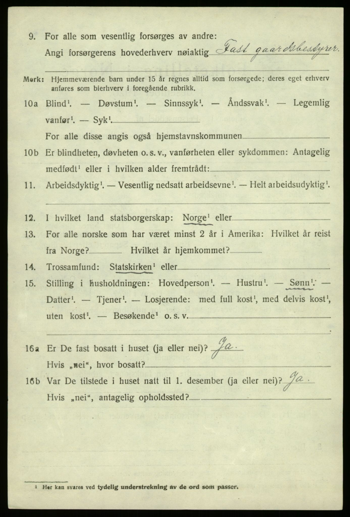 SAB, 1920 census for Fana, 1920, p. 19726