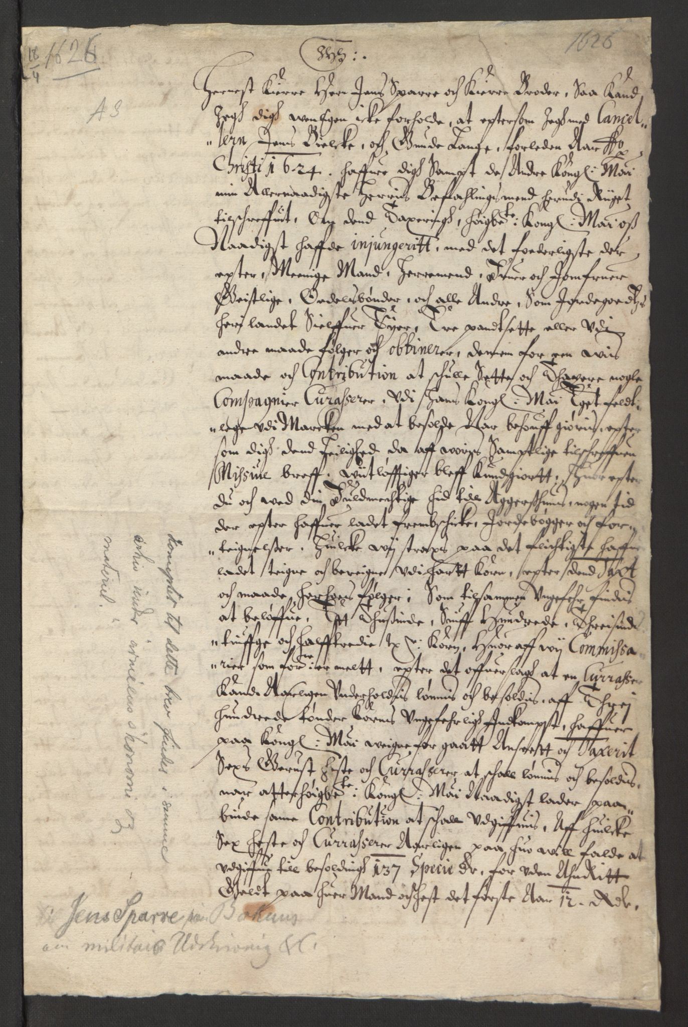 Stattholderembetet 1572-1771, AV/RA-EA-2870/Ek/L0013/0004: Jordebøker til utlikning av rosstjeneste 1624-1626: / Dokumenter om utligningen av rosstjeneste på adels- og odelsgods, 1624-1627, p. 26