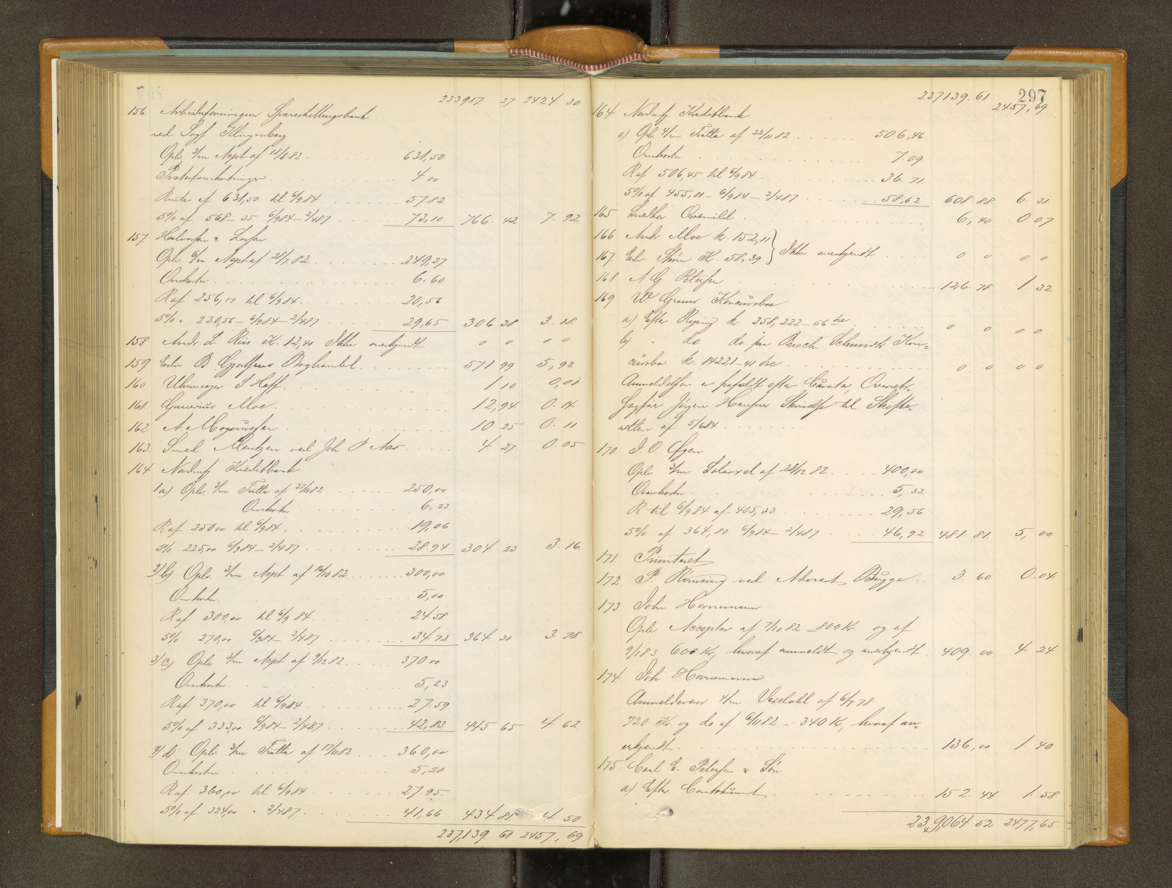 Trondheim byfogd, AV/SAT-A-0003/1/3/3A/L0034: Skifteutlodningsprotokoll - 2/8-26/12. (m/ register) U, 1884-1888, p. 297