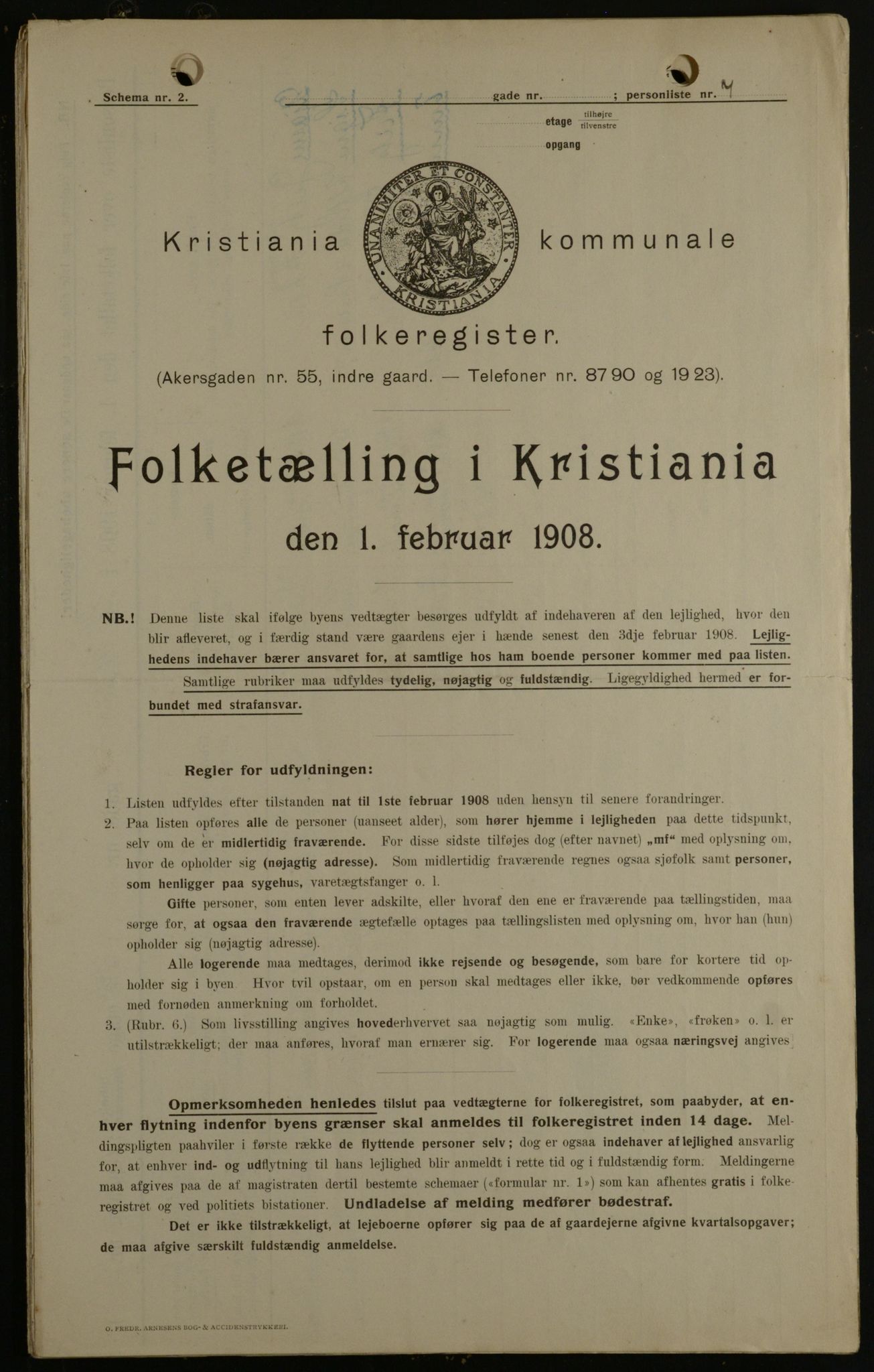 OBA, Municipal Census 1908 for Kristiania, 1908, p. 79281