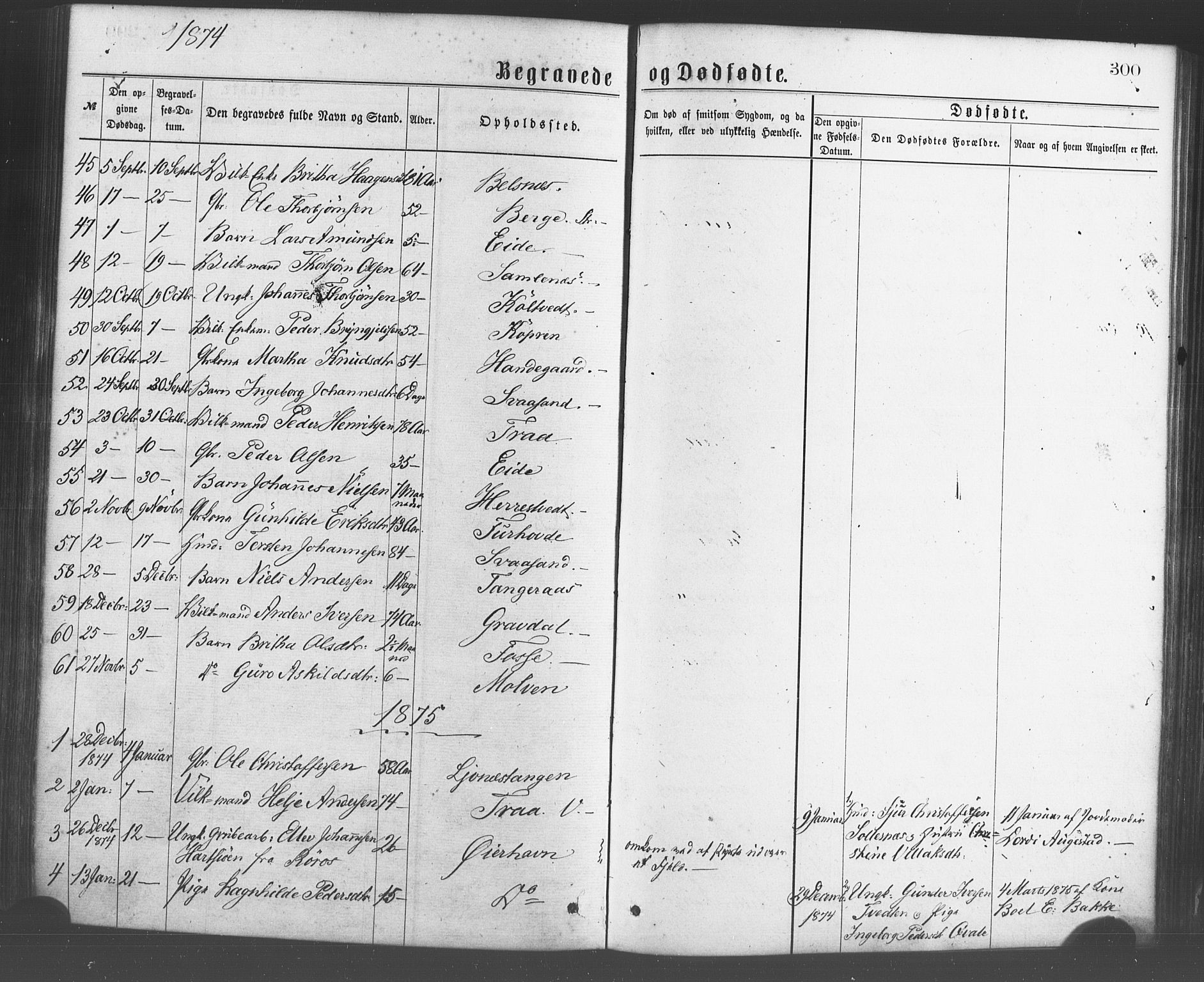 Strandebarm sokneprestembete, AV/SAB-A-78401/H/Haa: Parish register (official) no. A 9, 1872-1886, p. 300