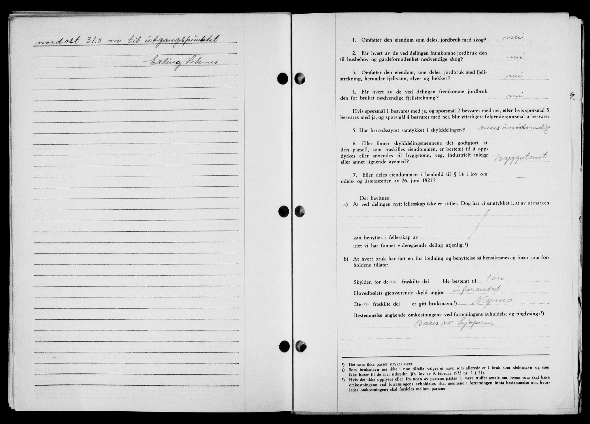 Lofoten sorenskriveri, SAT/A-0017/1/2/2C/L0020a: Mortgage book no. 20a, 1948-1949, Diary no: : 656/1949