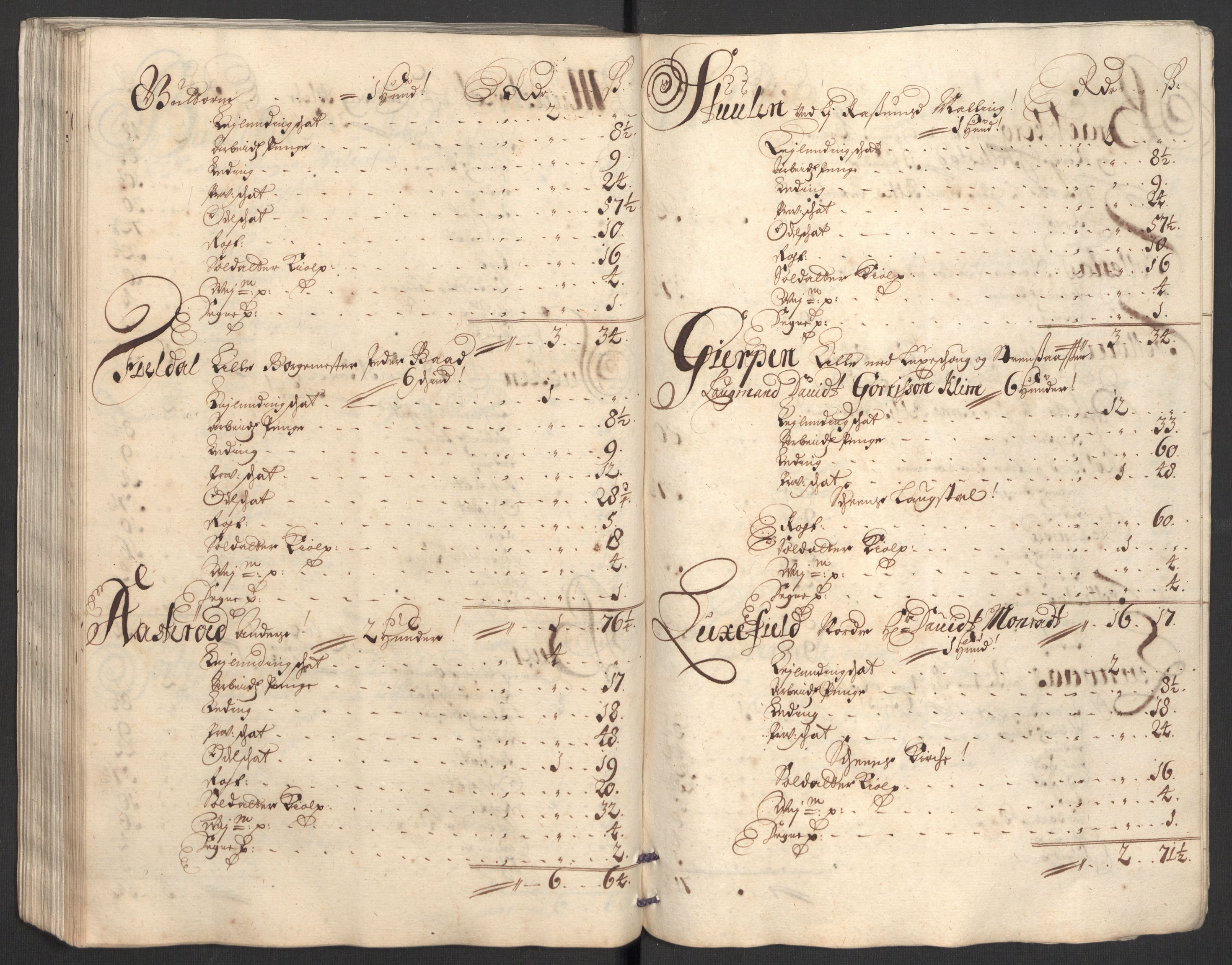 Rentekammeret inntil 1814, Reviderte regnskaper, Fogderegnskap, AV/RA-EA-4092/R36/L2107: Fogderegnskap Øvre og Nedre Telemark og Bamble, 1702, p. 215