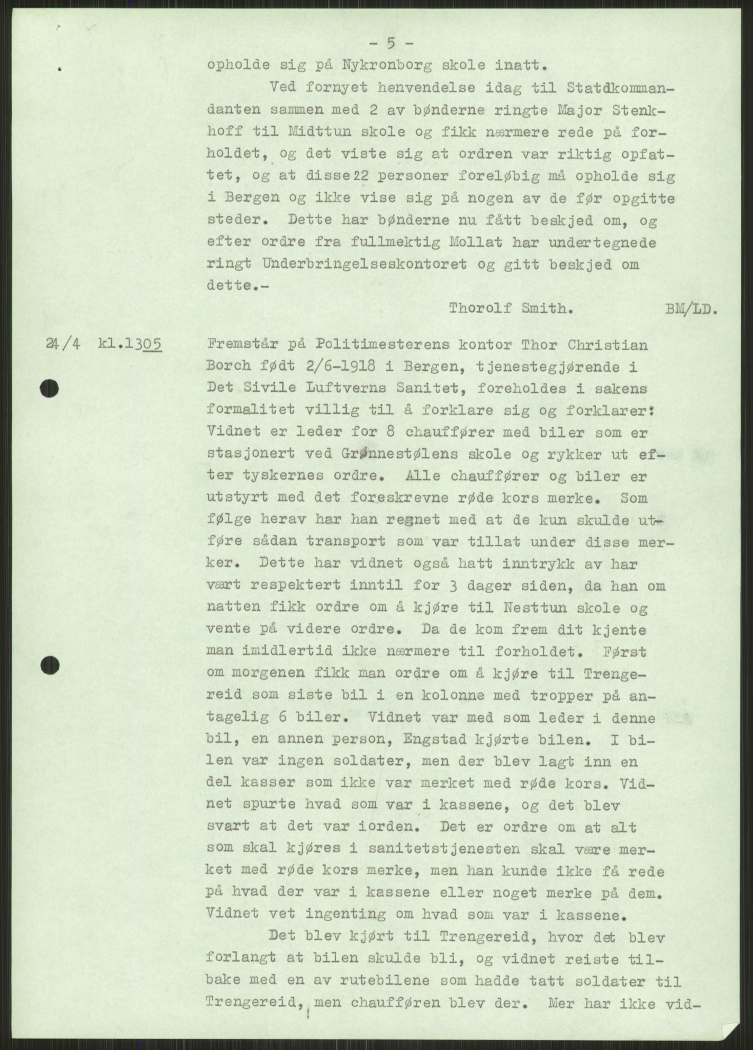 Forsvaret, Forsvarets krigshistoriske avdeling, AV/RA-RAFA-2017/Y/Ya/L0015: II-C-11-31 - Fylkesmenn.  Rapporter om krigsbegivenhetene 1940., 1940, p. 231