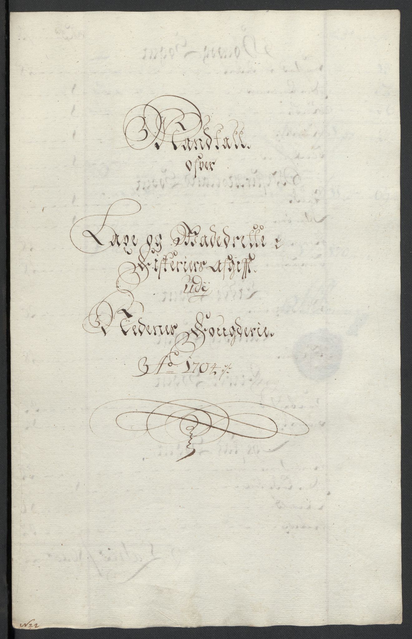 Rentekammeret inntil 1814, Reviderte regnskaper, Fogderegnskap, AV/RA-EA-4092/R39/L2317: Fogderegnskap Nedenes, 1704-1705, p. 25