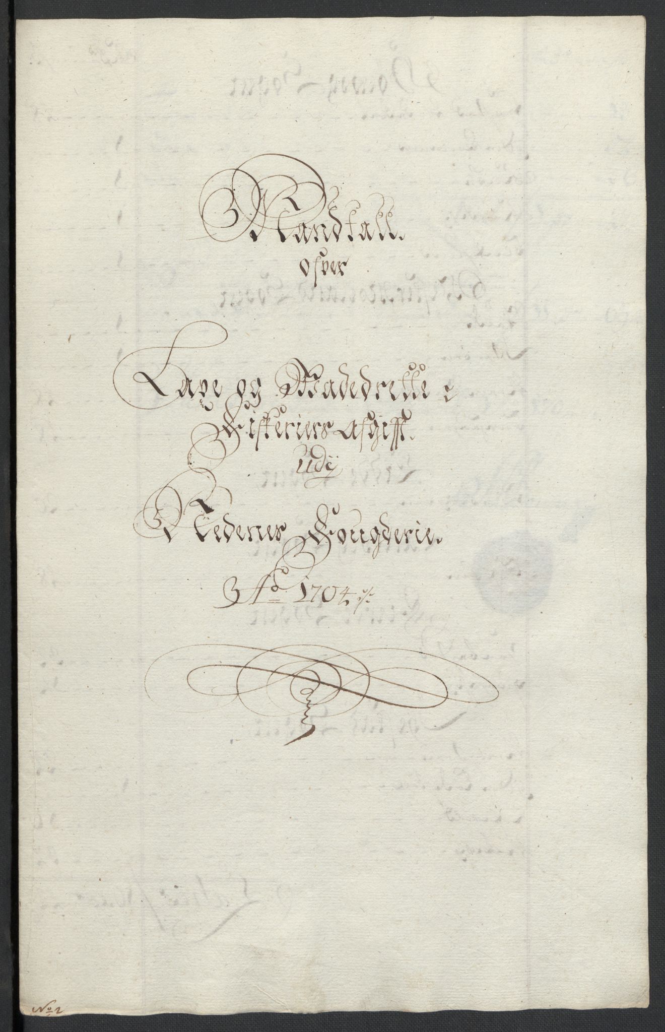 Rentekammeret inntil 1814, Reviderte regnskaper, Fogderegnskap, RA/EA-4092/R39/L2317: Fogderegnskap Nedenes, 1704-1705, p. 25