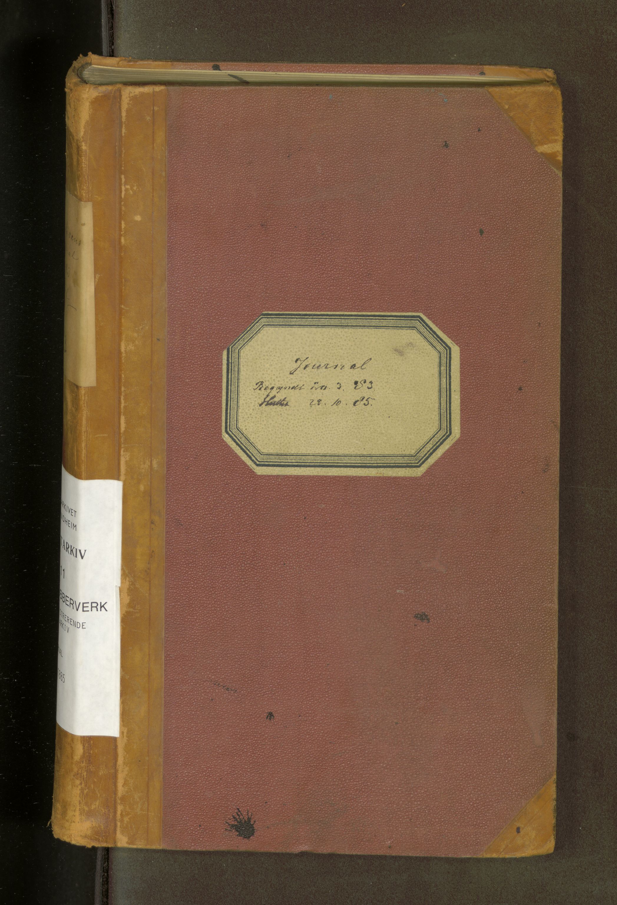 Røros kobberverk, SAT/PA-0211/1/38/L0065: 2.13 Direktørens journal, 1883-1885