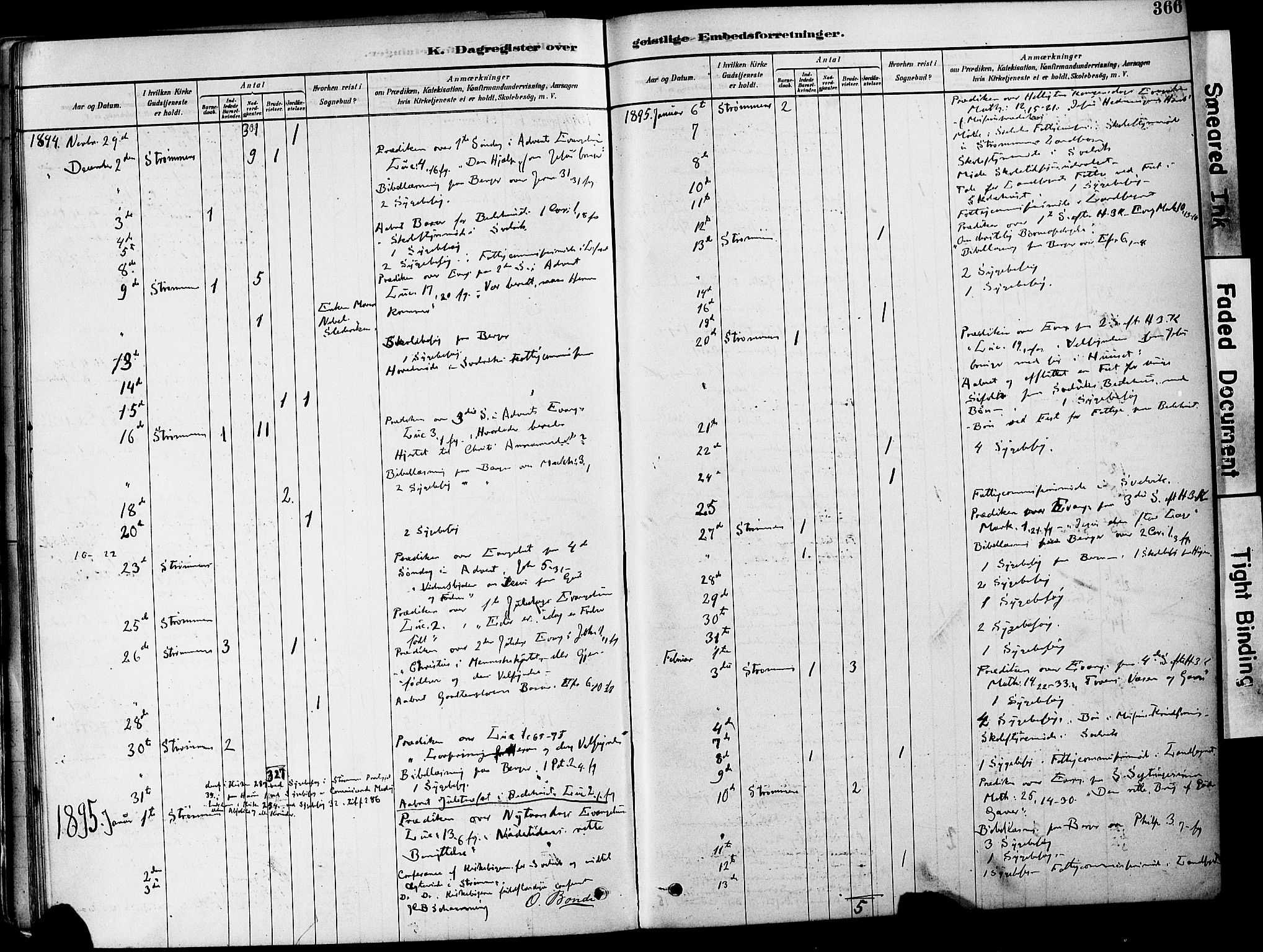 Strømm kirkebøker, AV/SAKO-A-322/F/Fa/L0004: Parish register (official) no. I 4, 1878-1899, p. 366