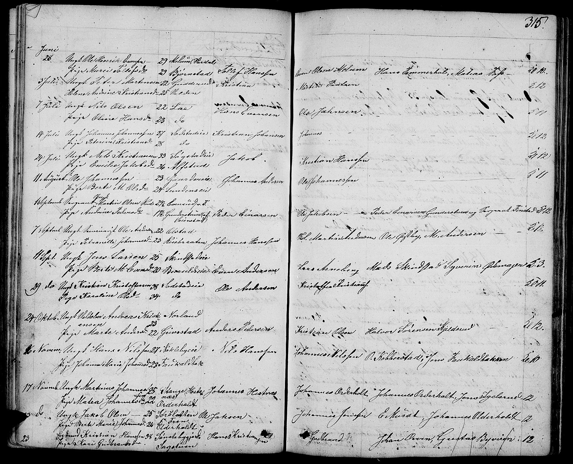 Østre Toten prestekontor, AV/SAH-PREST-104/H/Ha/Hab/L0004: Parish register (copy) no. 4, 1858-1886, p. 315