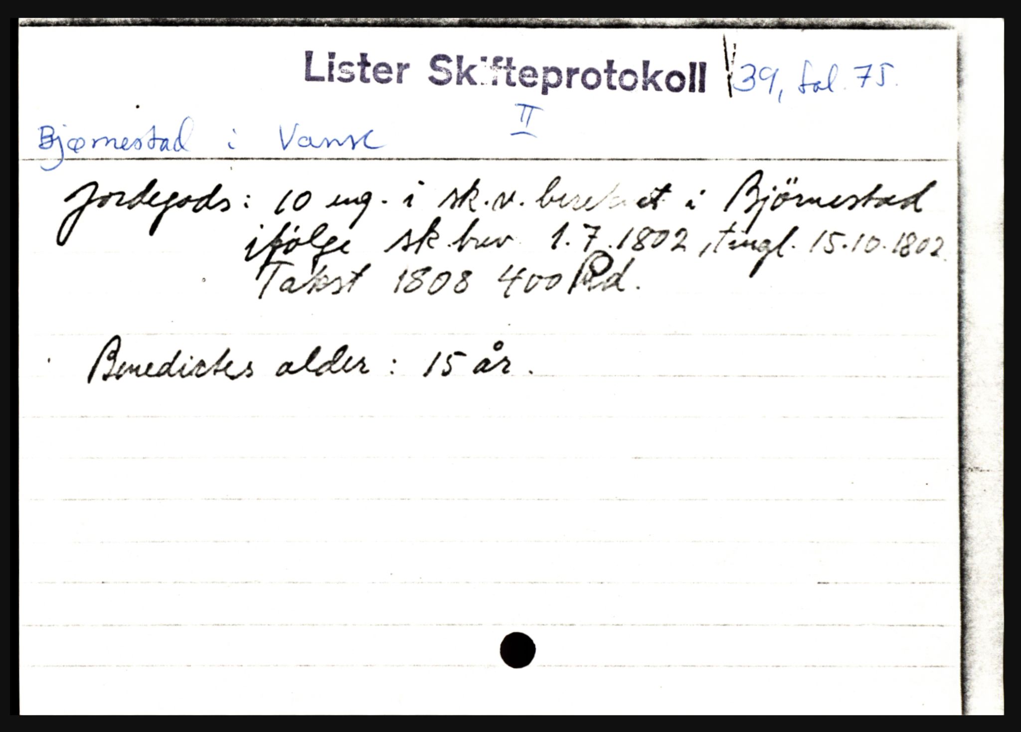 Lister sorenskriveri, AV/SAK-1221-0003/H, p. 2643