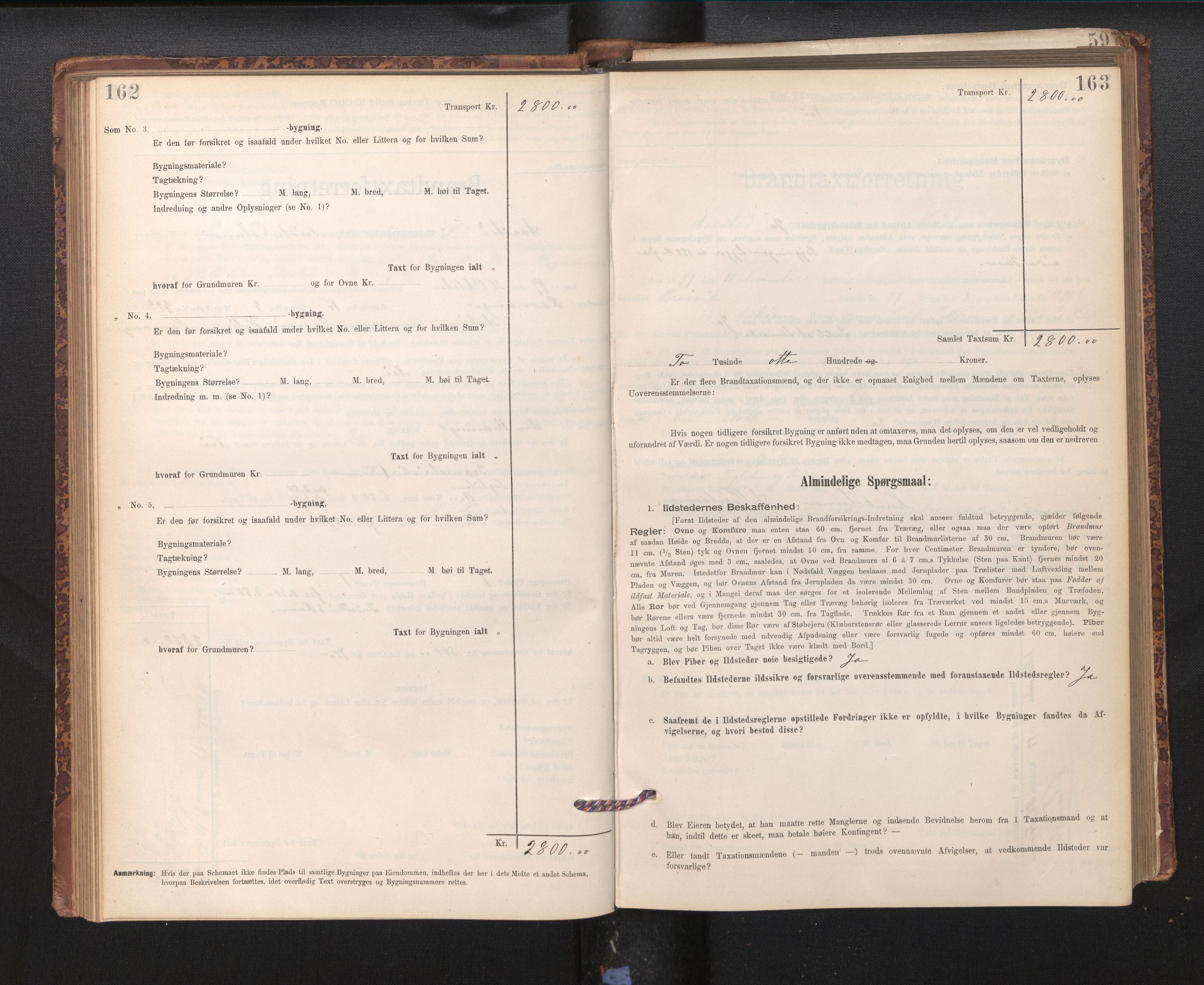 Lensmannen i Årstad, AV/SAB-A-36201/0012/L0011: Branntakstprotokoll,skjematakst, 1895-1901, p. 162-163