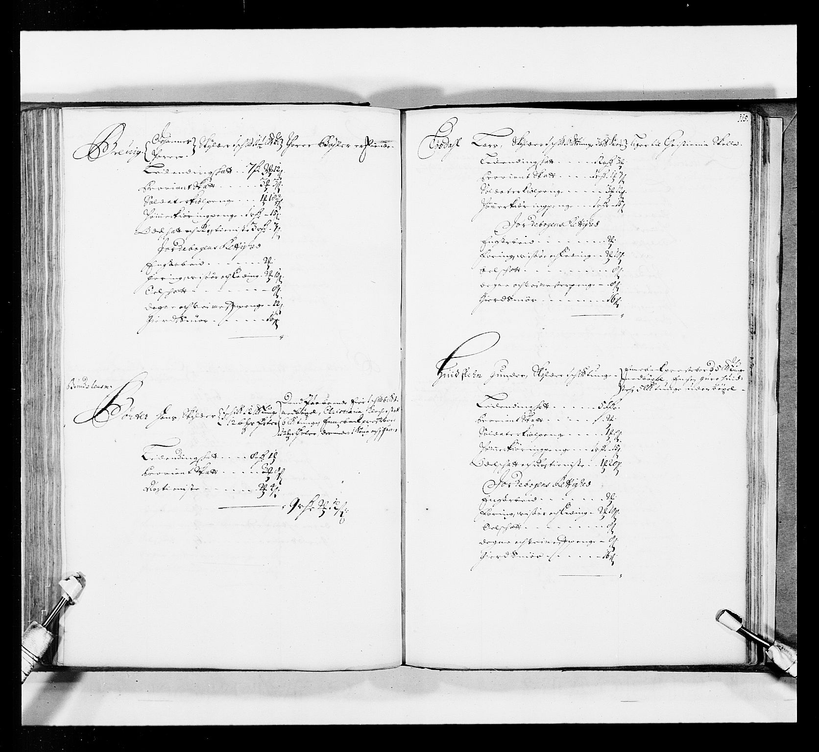 Stattholderembetet 1572-1771, AV/RA-EA-2870/Ek/L0035/0001: Jordebøker 1662-1720: / Matrikkel for Nedre Romerike, 1695, p. 114b-115a