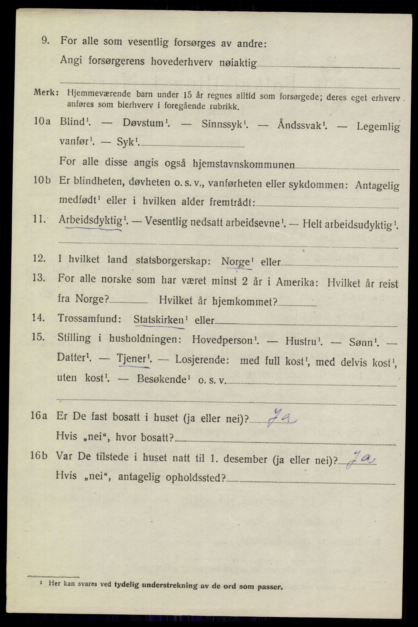 SAKO, 1920 census for Heddal, 1920, p. 5309