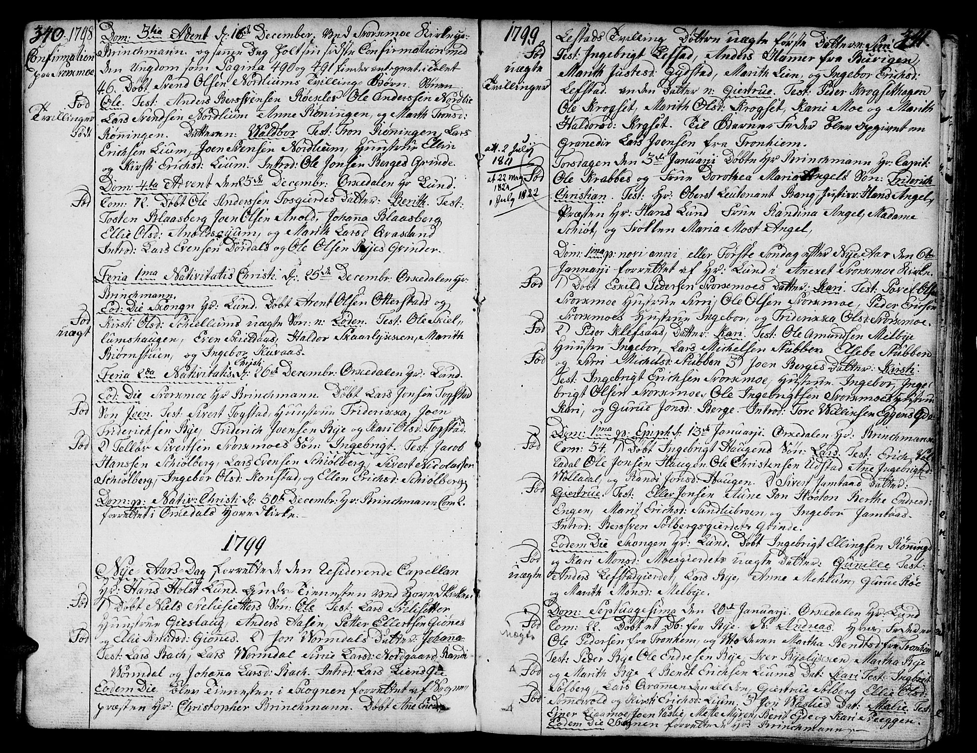Ministerialprotokoller, klokkerbøker og fødselsregistre - Sør-Trøndelag, SAT/A-1456/668/L0802: Parish register (official) no. 668A02, 1776-1799, p. 340-341