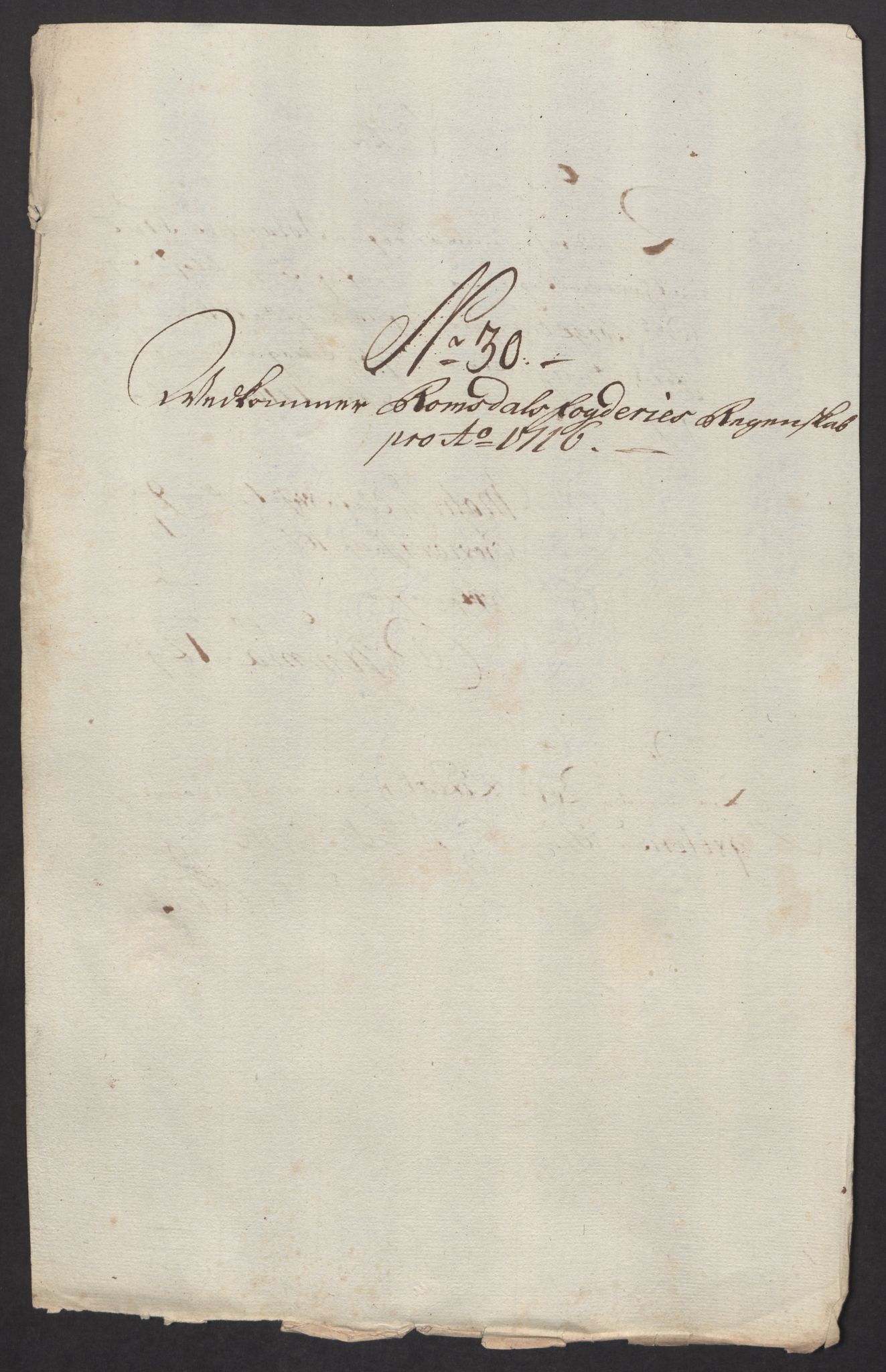 Rentekammeret inntil 1814, Reviderte regnskaper, Fogderegnskap, RA/EA-4092/R55/L3663: Fogderegnskap Romsdal, 1715-1716, p. 444
