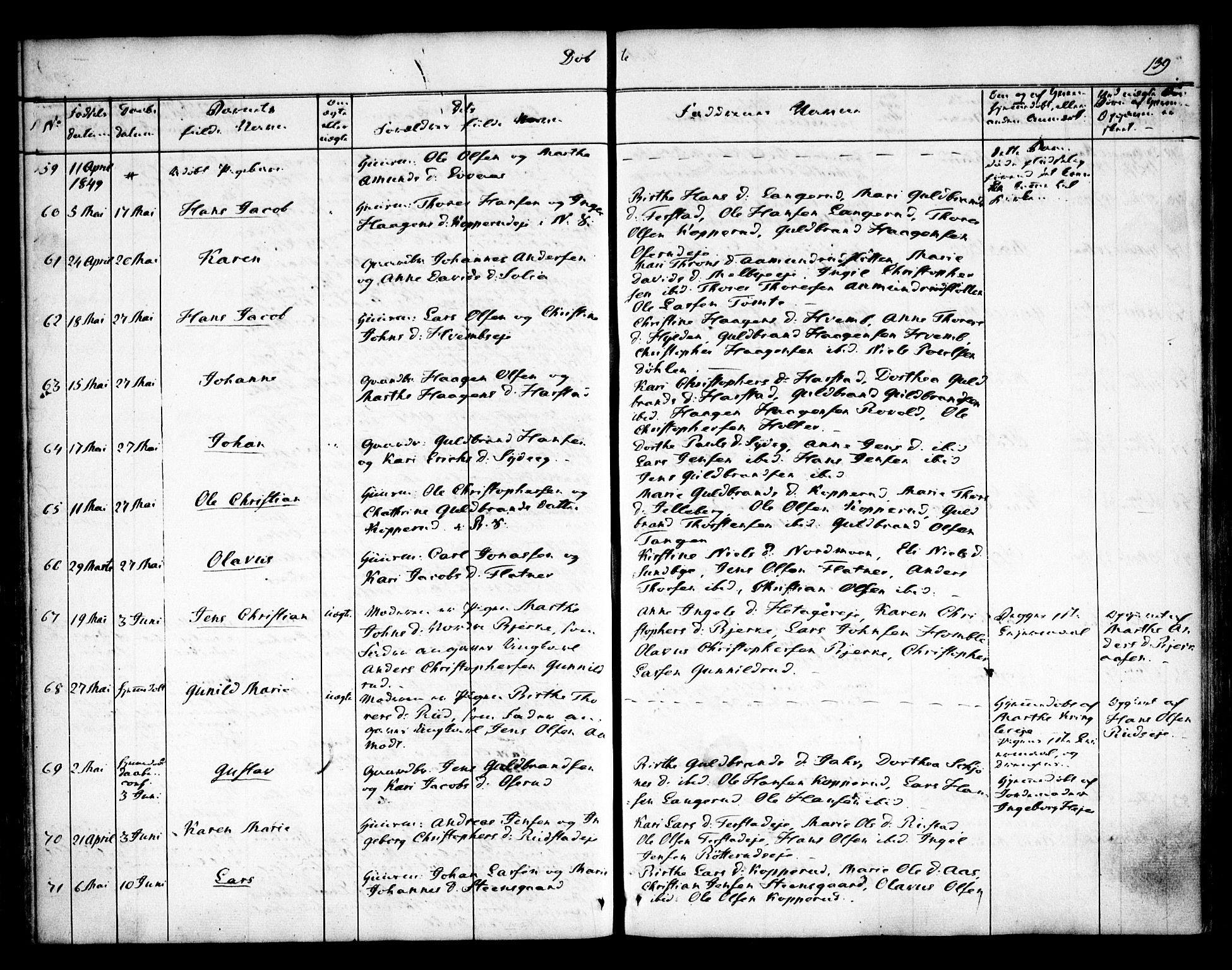 Nannestad prestekontor Kirkebøker, AV/SAO-A-10414a/F/Fa/L0010: Parish register (official) no. I 10, 1840-1850, p. 139