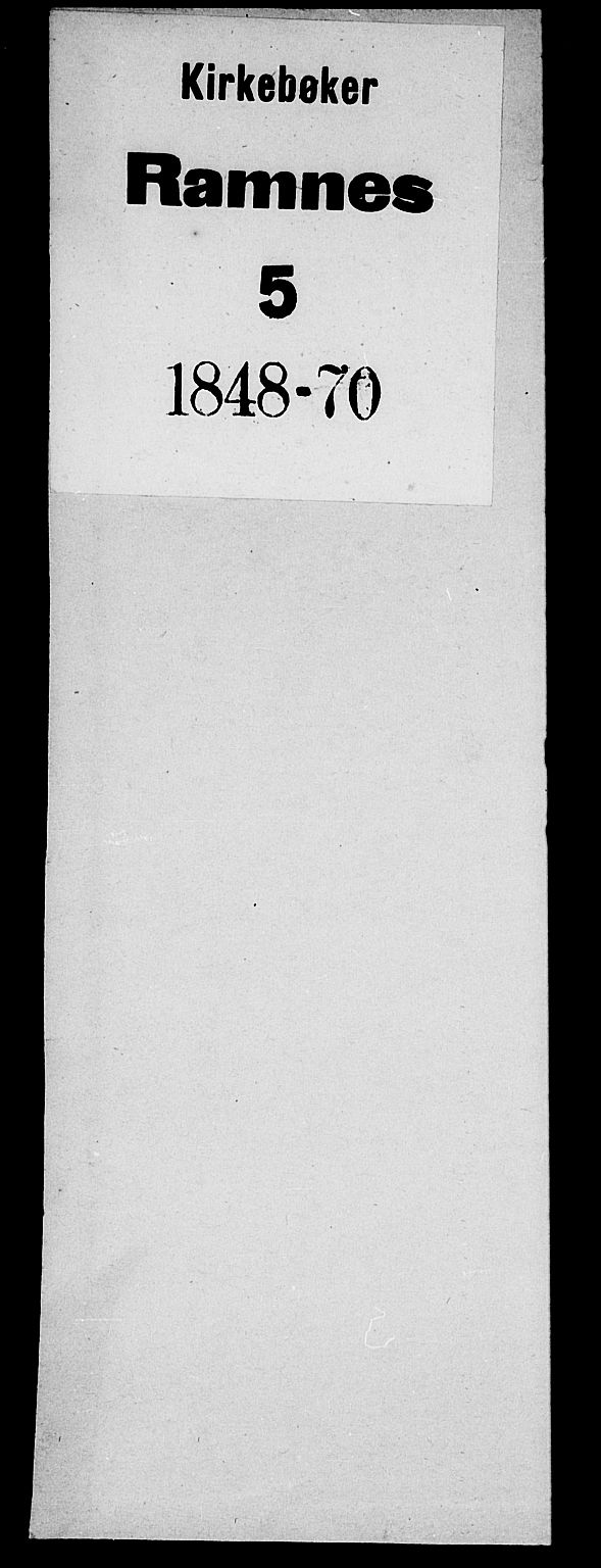 Ramnes kirkebøker, SAKO/A-314/G/Ga/L0002: Parish register (copy) no. I 2, 1848-1870
