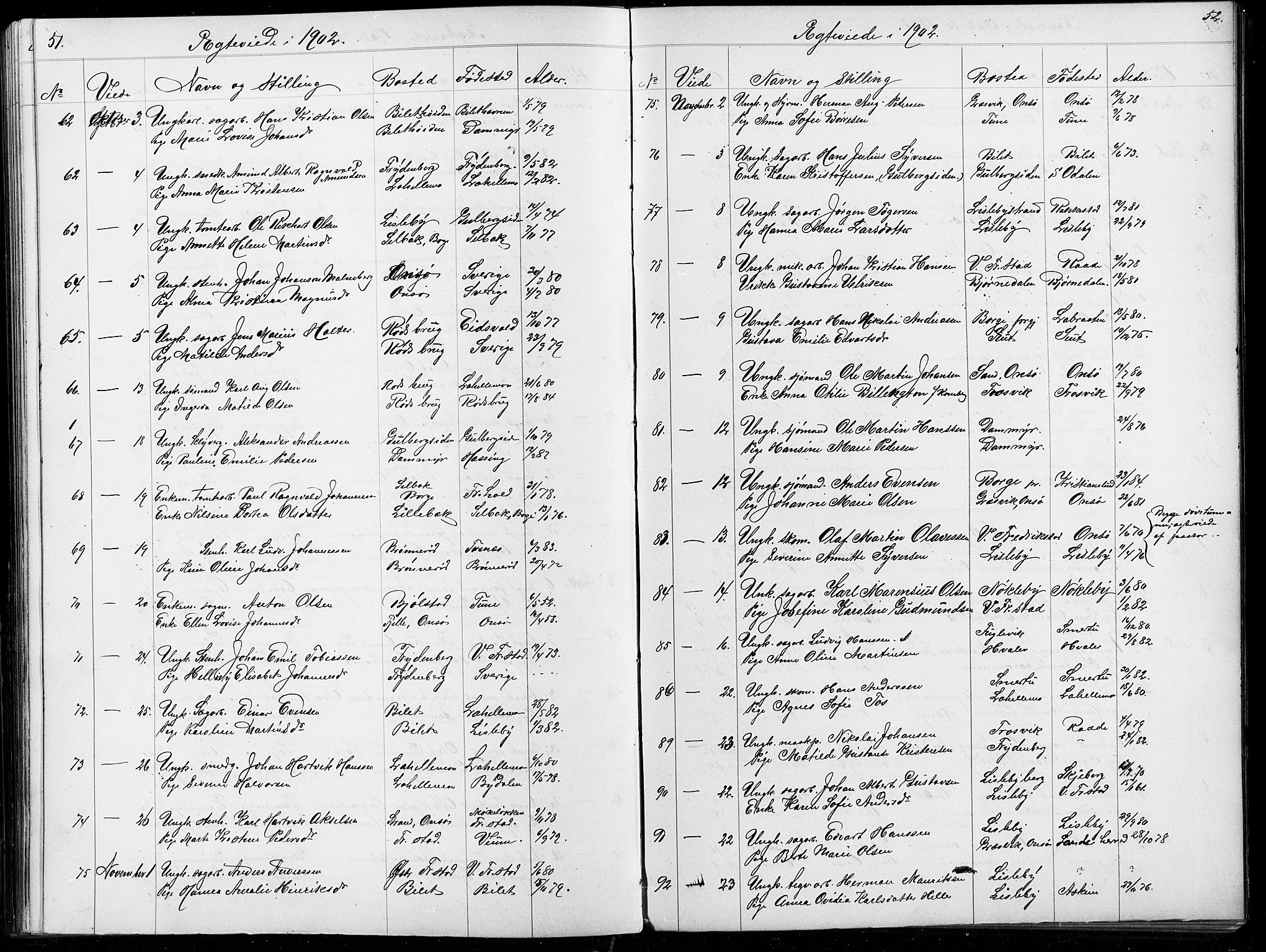 Glemmen prestekontor Kirkebøker, SAO/A-10908/G/Ga/L0006: Parish register (copy) no. 6, 1894-1908, p. 51-52