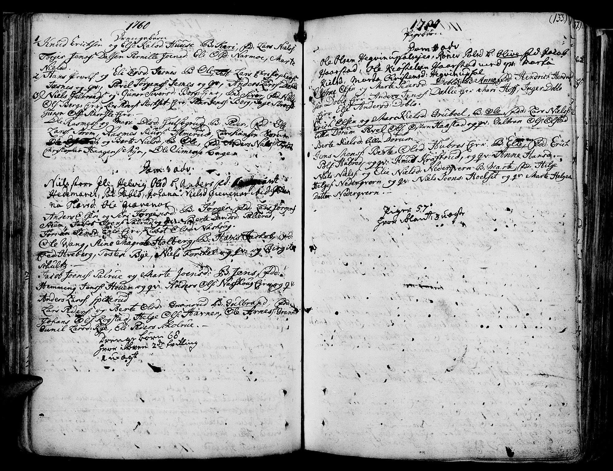 Vang prestekontor, Hedmark, AV/SAH-PREST-008/H/Ha/Haa/L0003: Parish register (official) no. 3, 1734-1809, p. 133