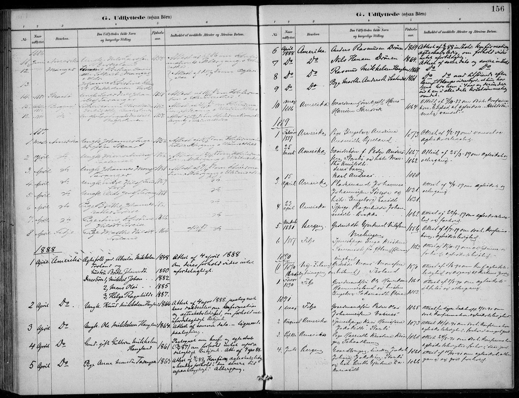 Sund sokneprestembete, SAB/A-99930: Parish register (official) no. C  1, 1882-1899, p. 156