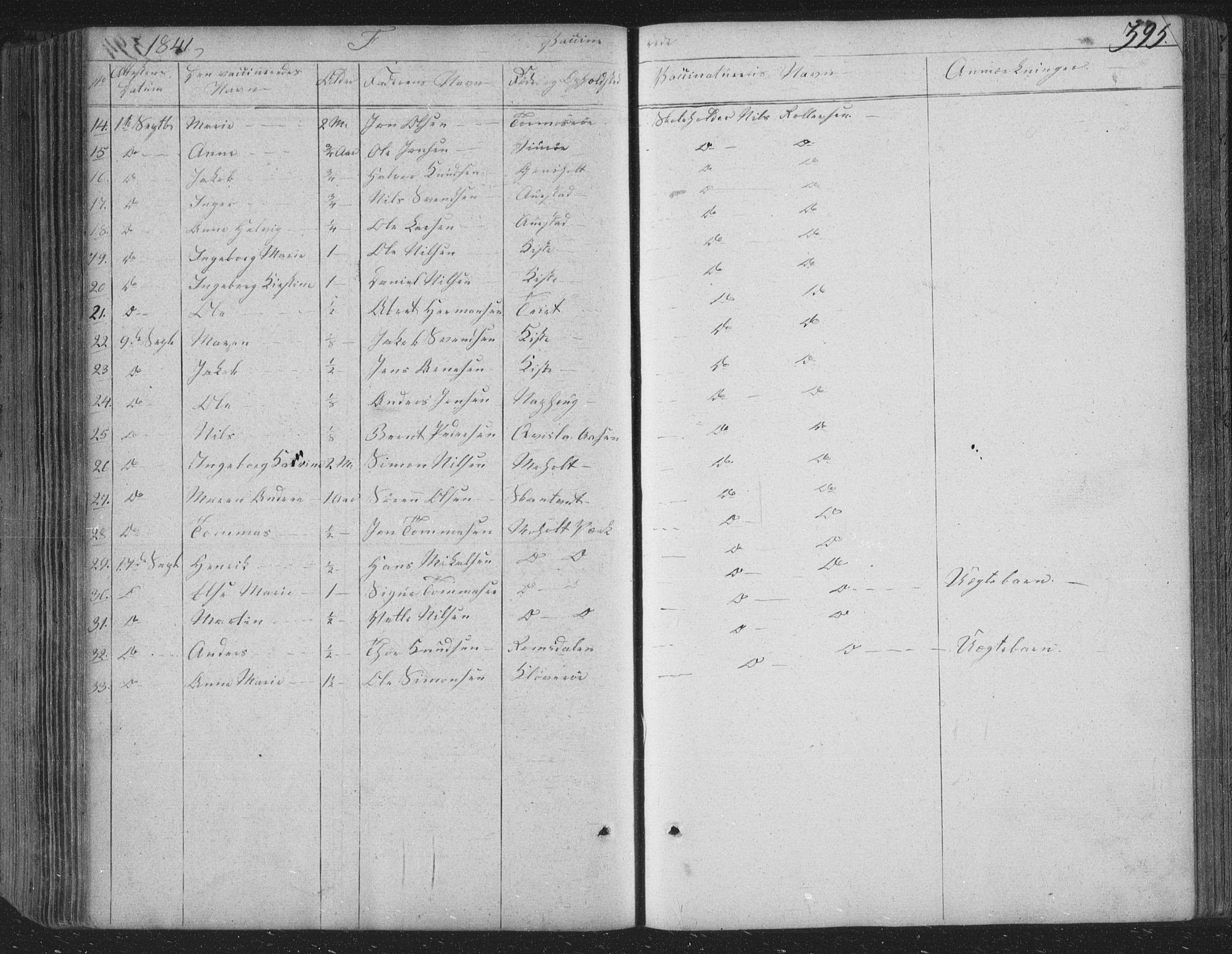 Siljan kirkebøker, SAKO/A-300/F/Fa/L0001: Parish register (official) no. 1, 1831-1870, p. 395