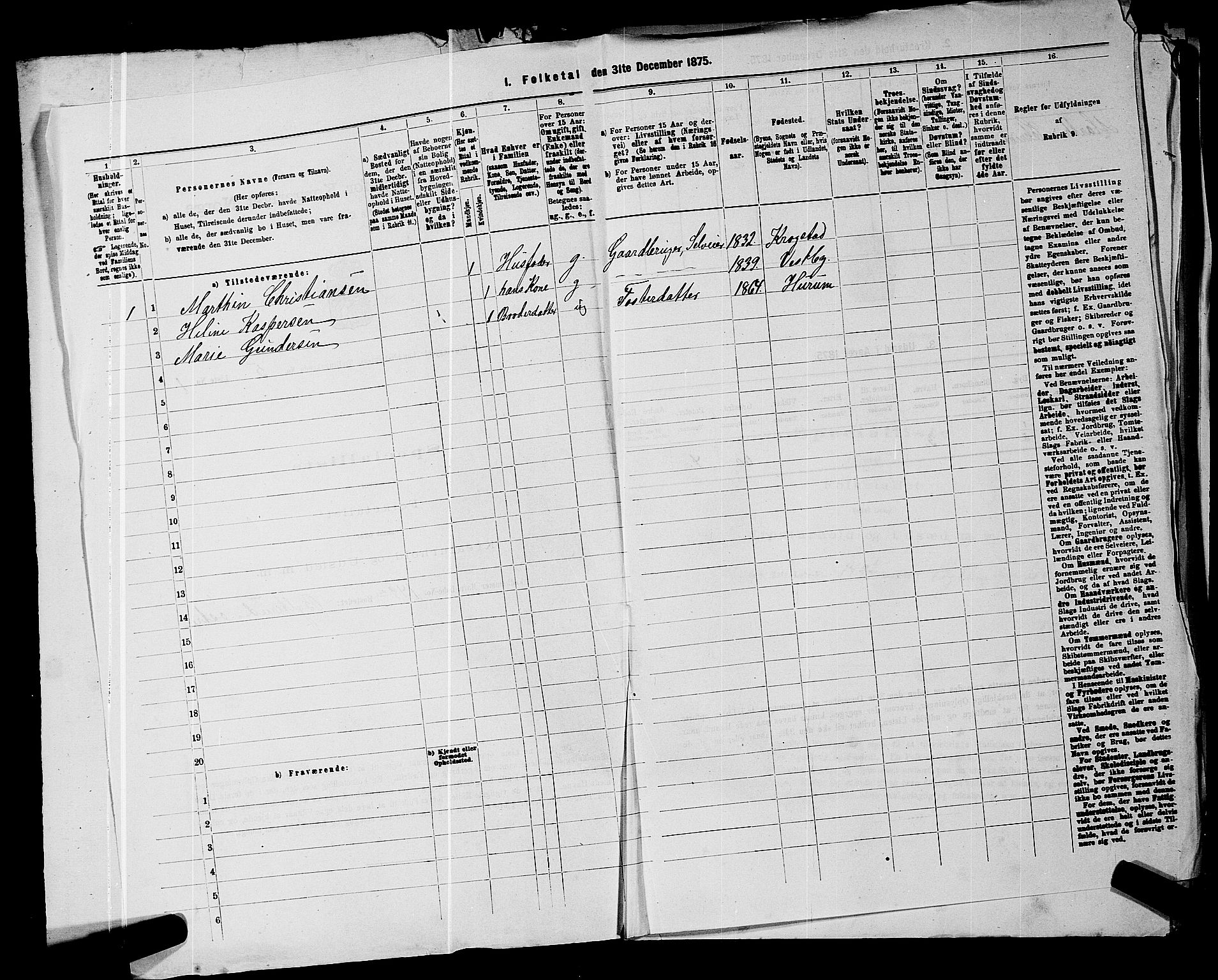 RA, 1875 census for 0211L Vestby/Vestby, Garder og Såner, 1875, p. 702