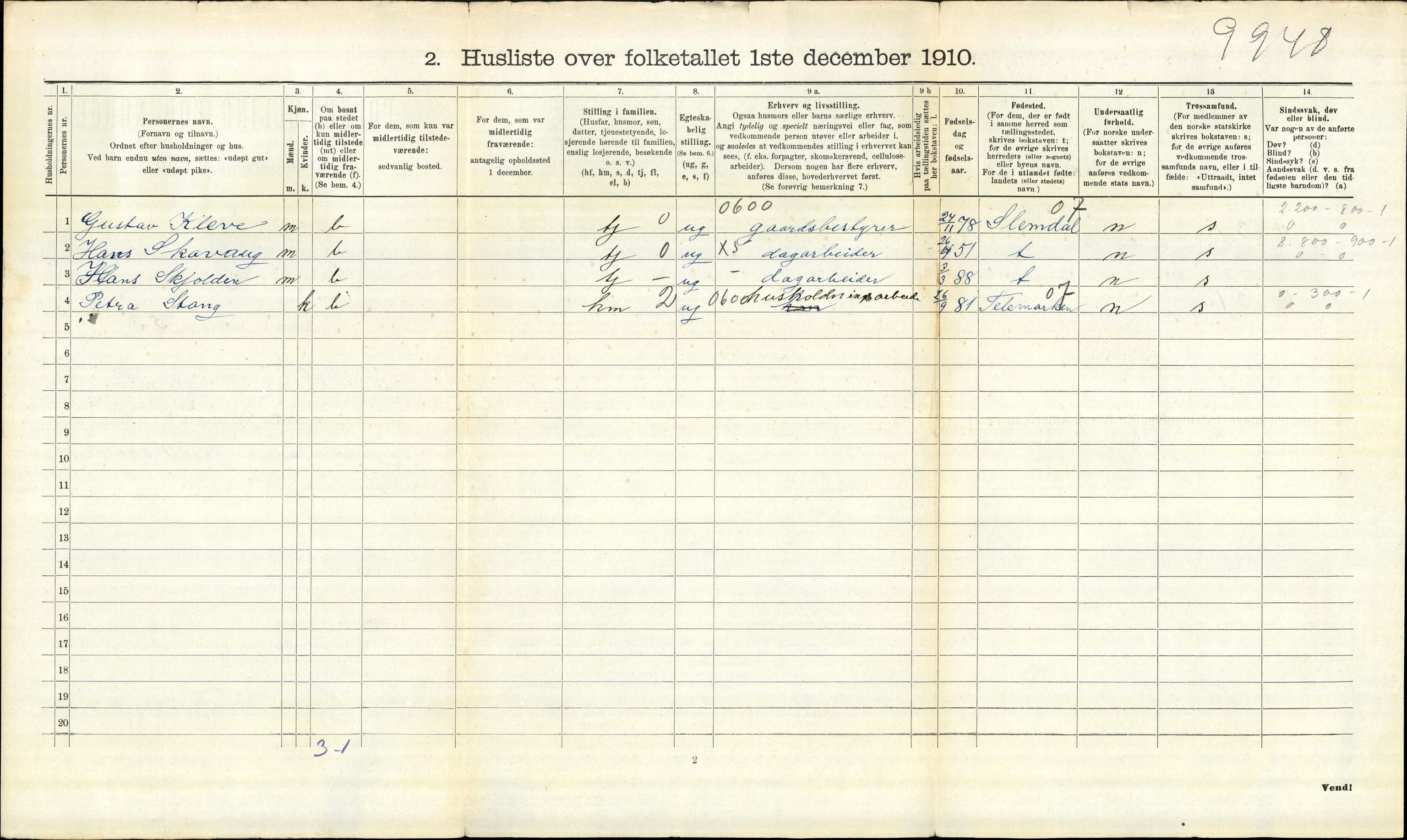 RA, 1910 census for Askim, 1910, p. 970