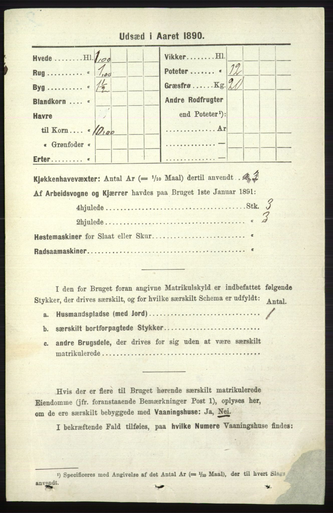 RA, 1891 census for 0728 Lardal, 1891, p. 4040