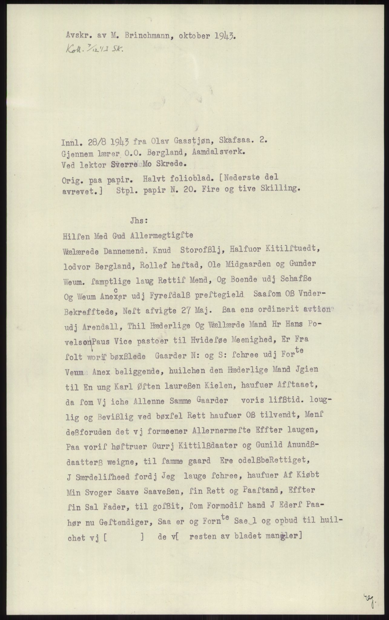 Samlinger til kildeutgivelse, Diplomavskriftsamlingen, RA/EA-4053/H/Ha, p. 1650